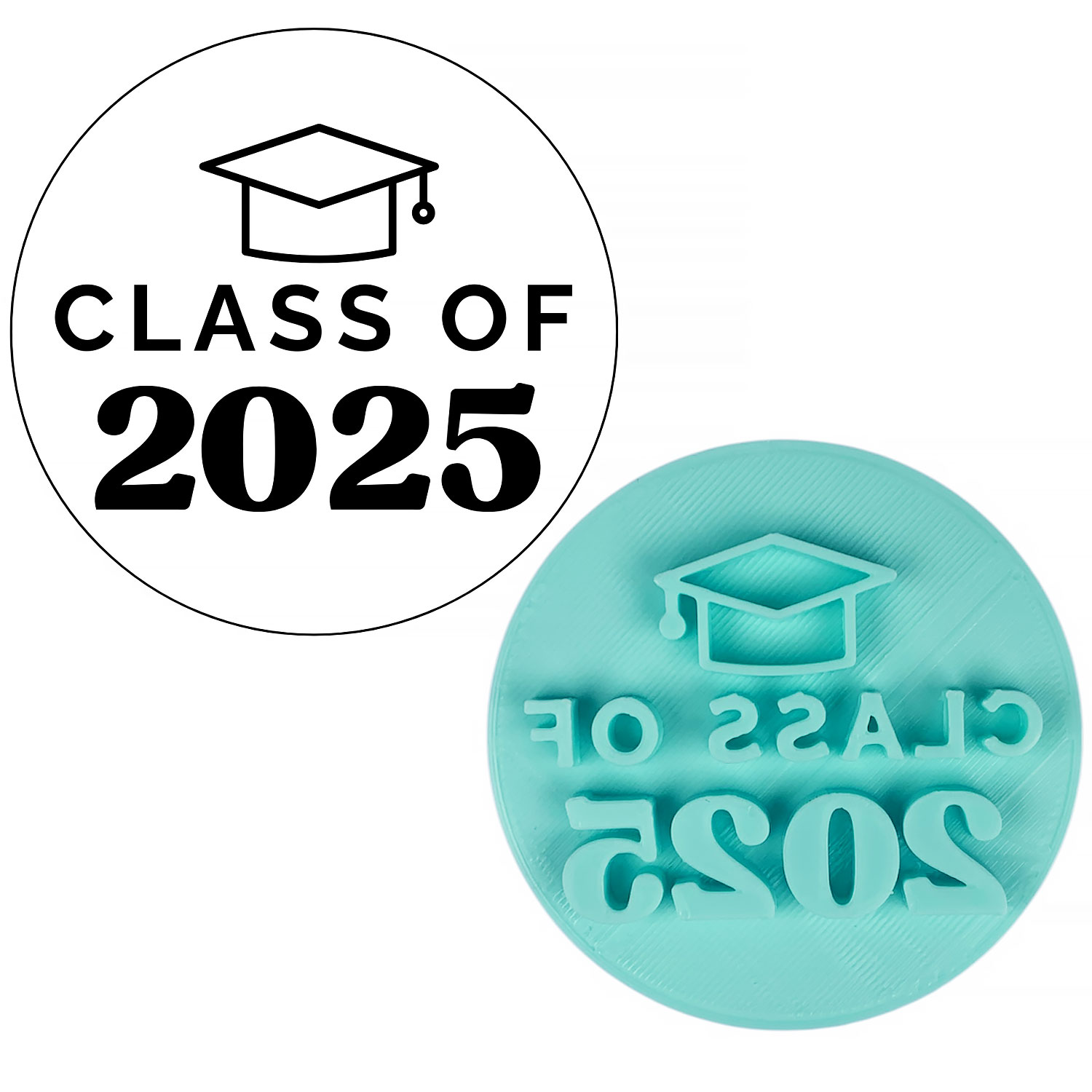 Class of 2024 Fondant Stamp