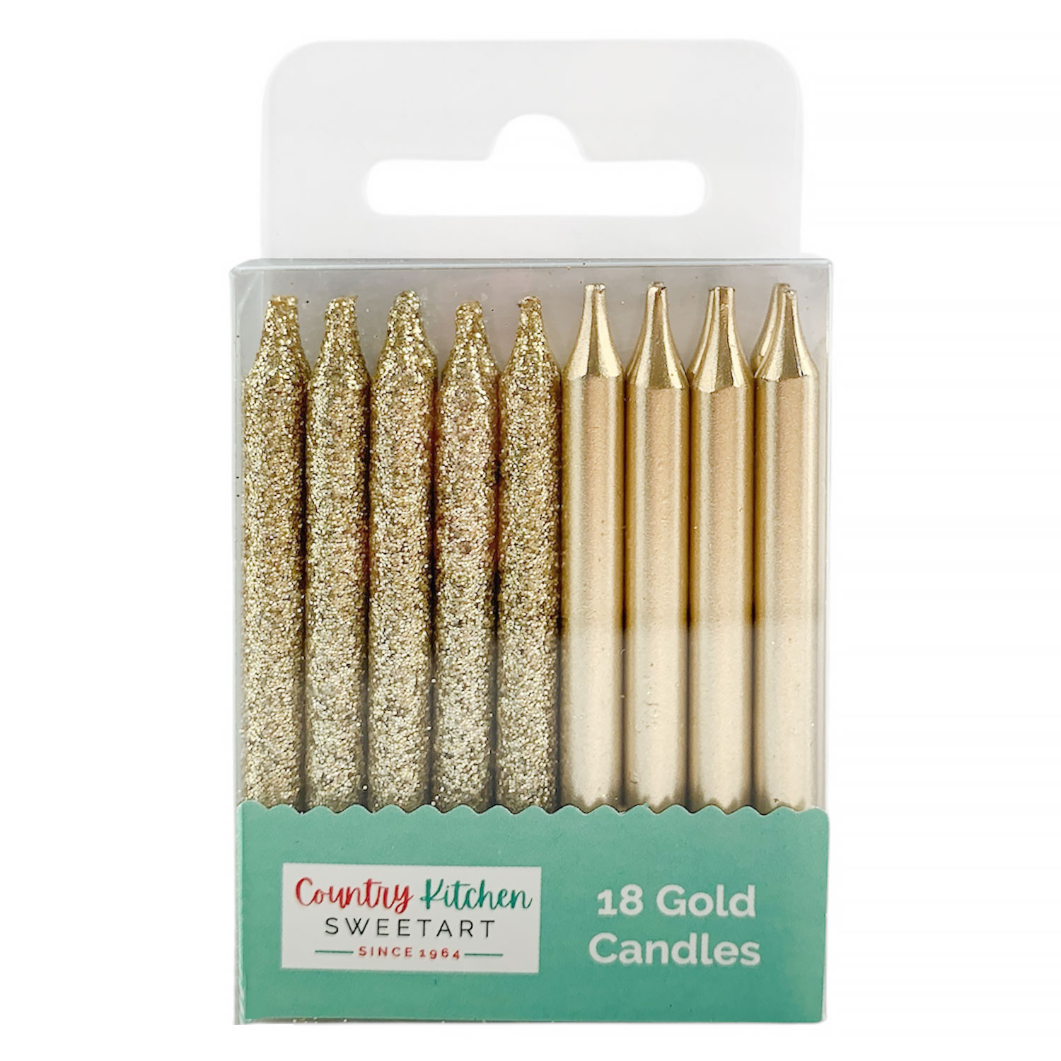 Gold and Glitter Birthday Candles