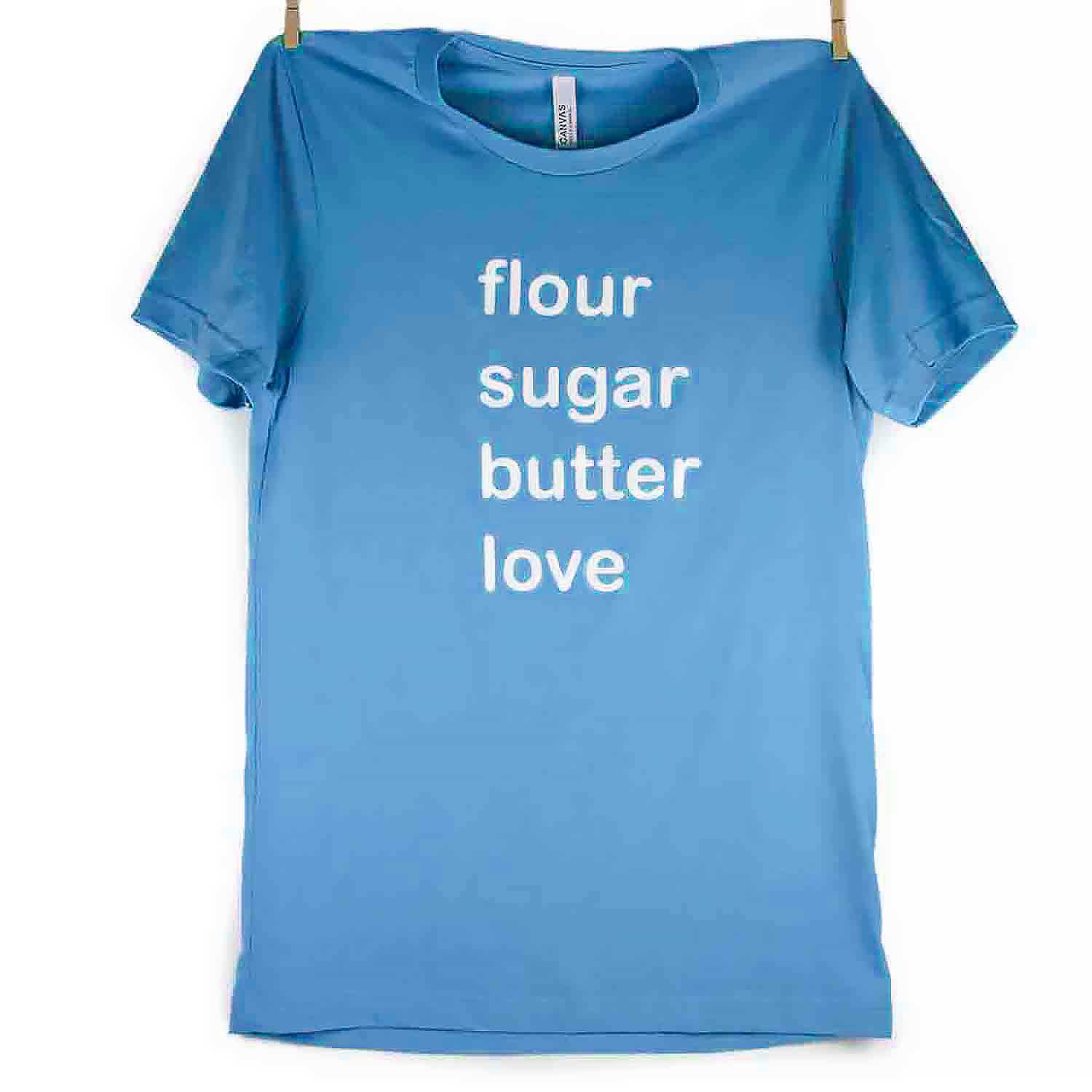 Blue Flour Sugar Butter Love T-Shirt - 3X