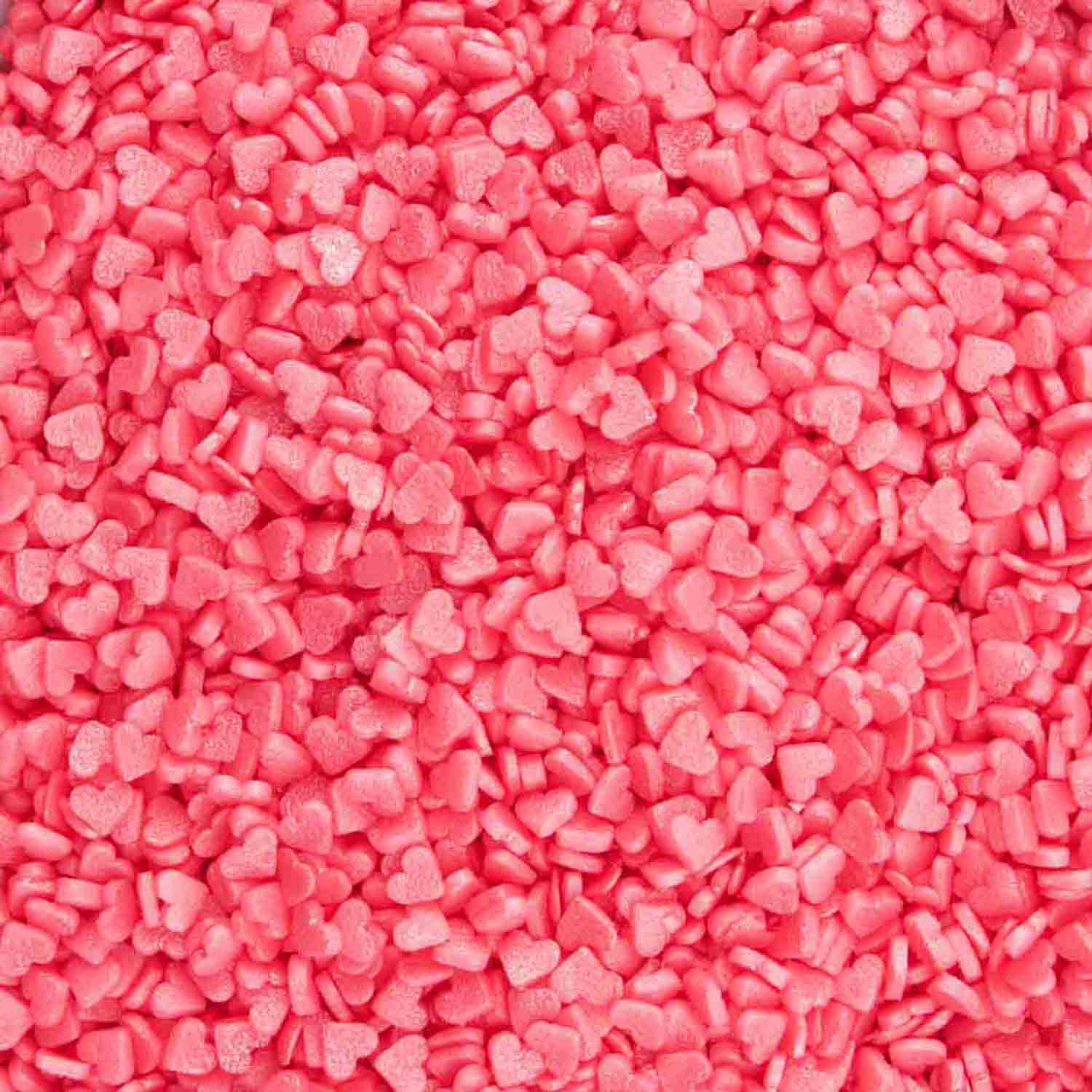 Mini Pink Hearts Shimmer Confetti Sprinkles CM9331 Country Kitchen