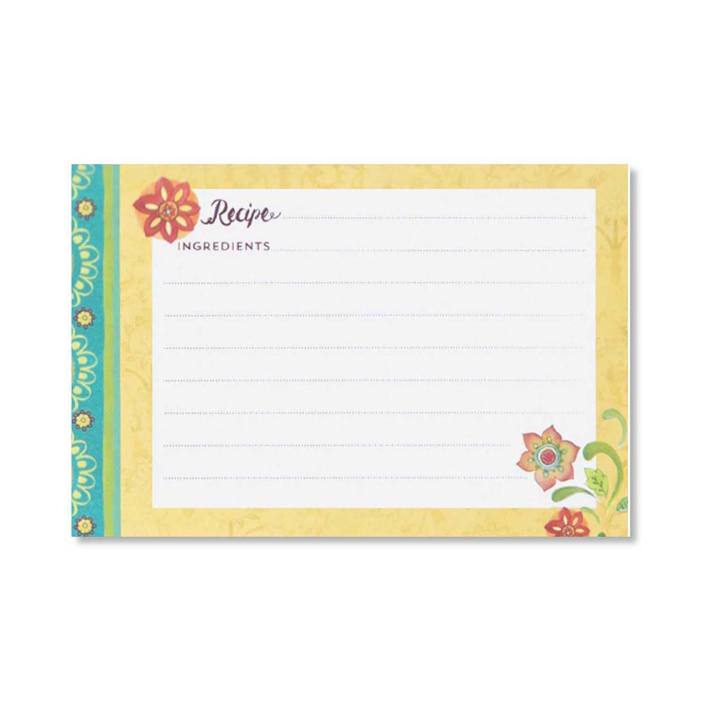 decorative recipe cards