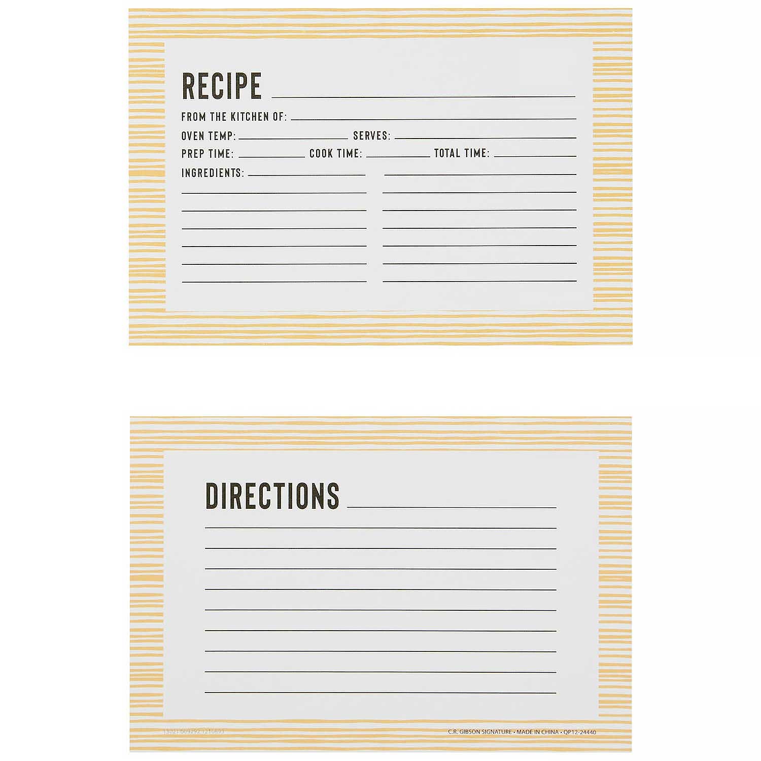 Bloom Recipe Cards