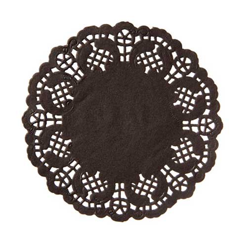 4 1/2" Black Paper Doilies D30030436 Country Kitchen SweetArt