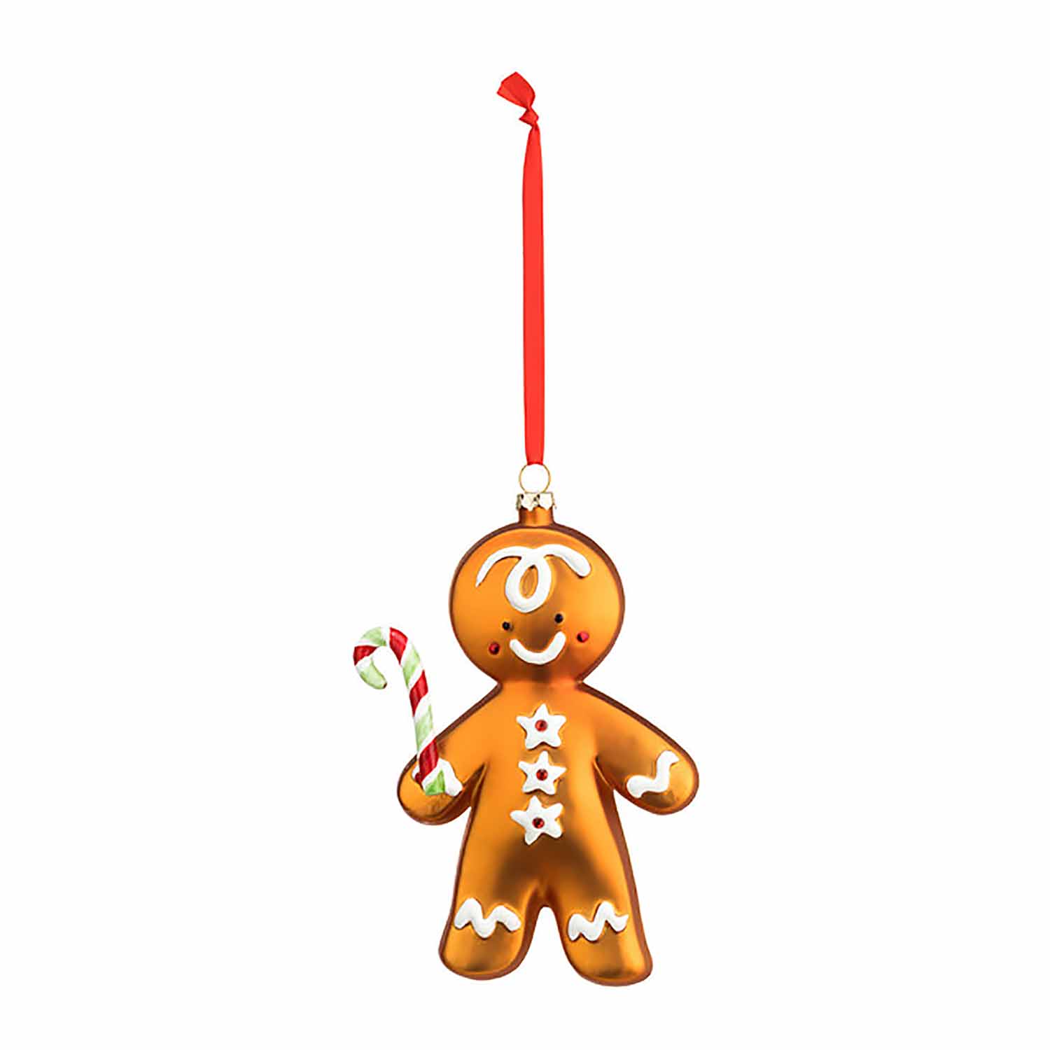 Blown Glass Gingerbread Ornament