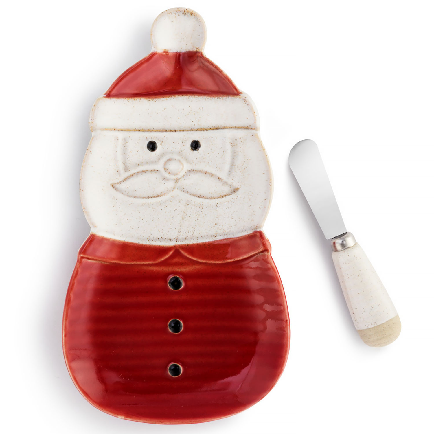 Santa Plate with Spreader Set