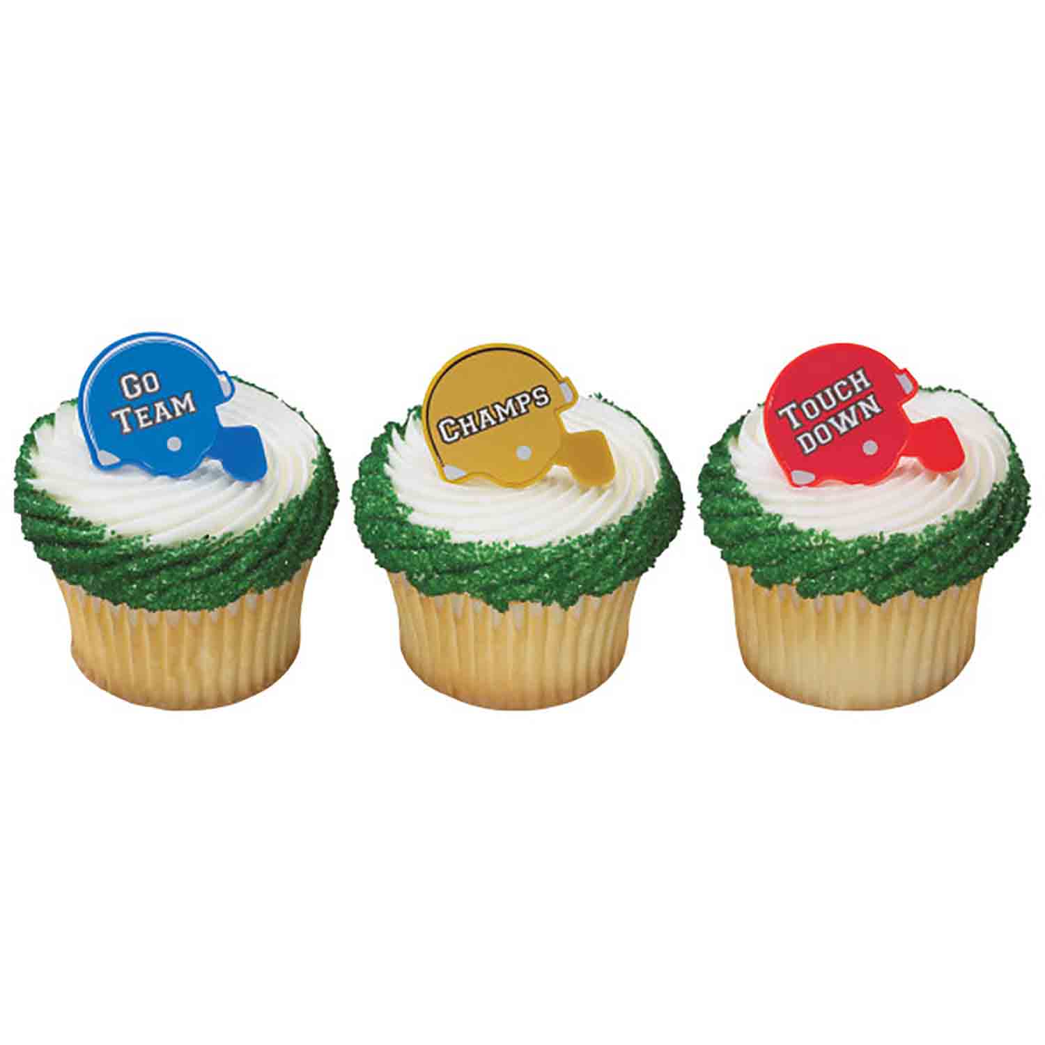 Football Helmet Cupcake Toppers