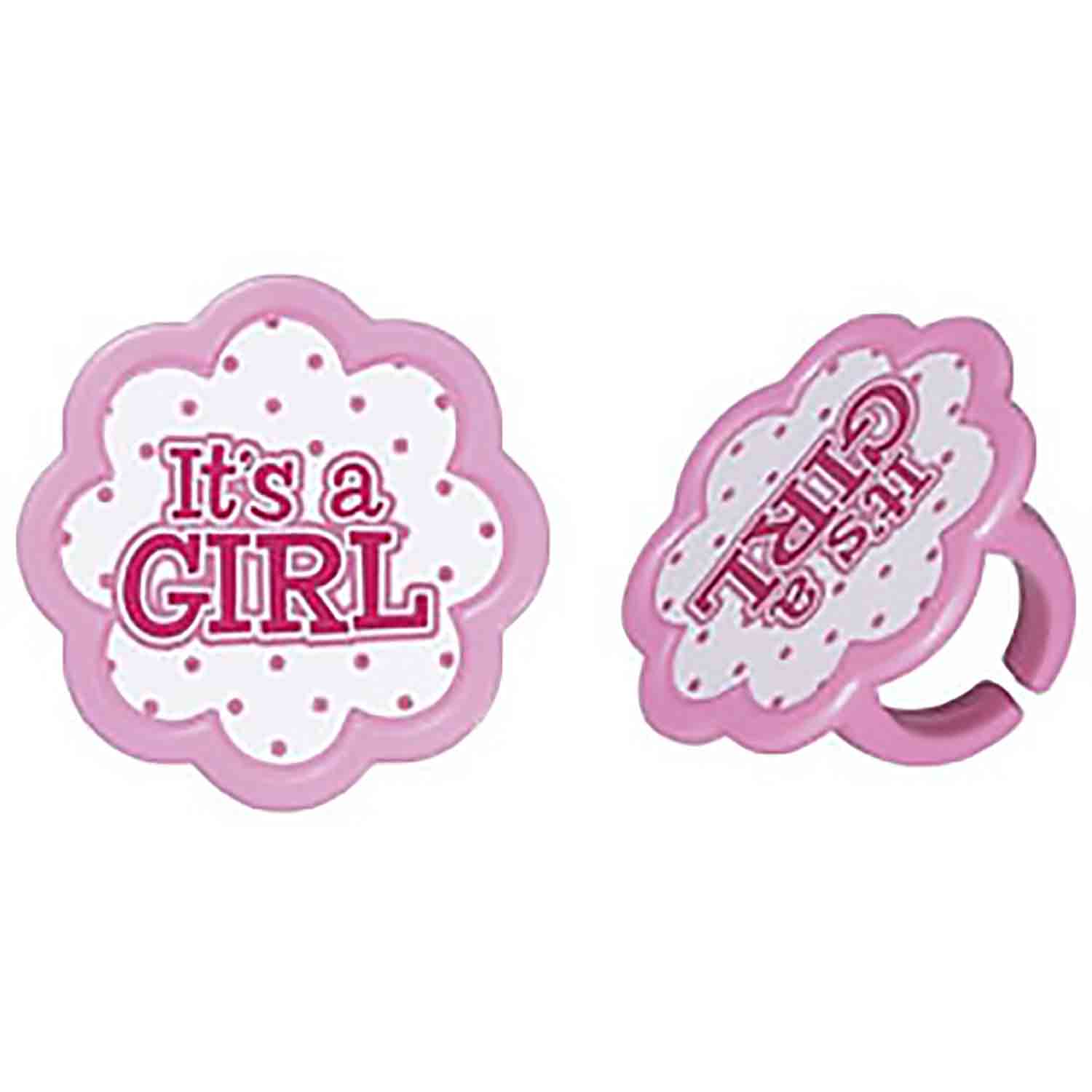 It's A Girl Cupcake Toppers