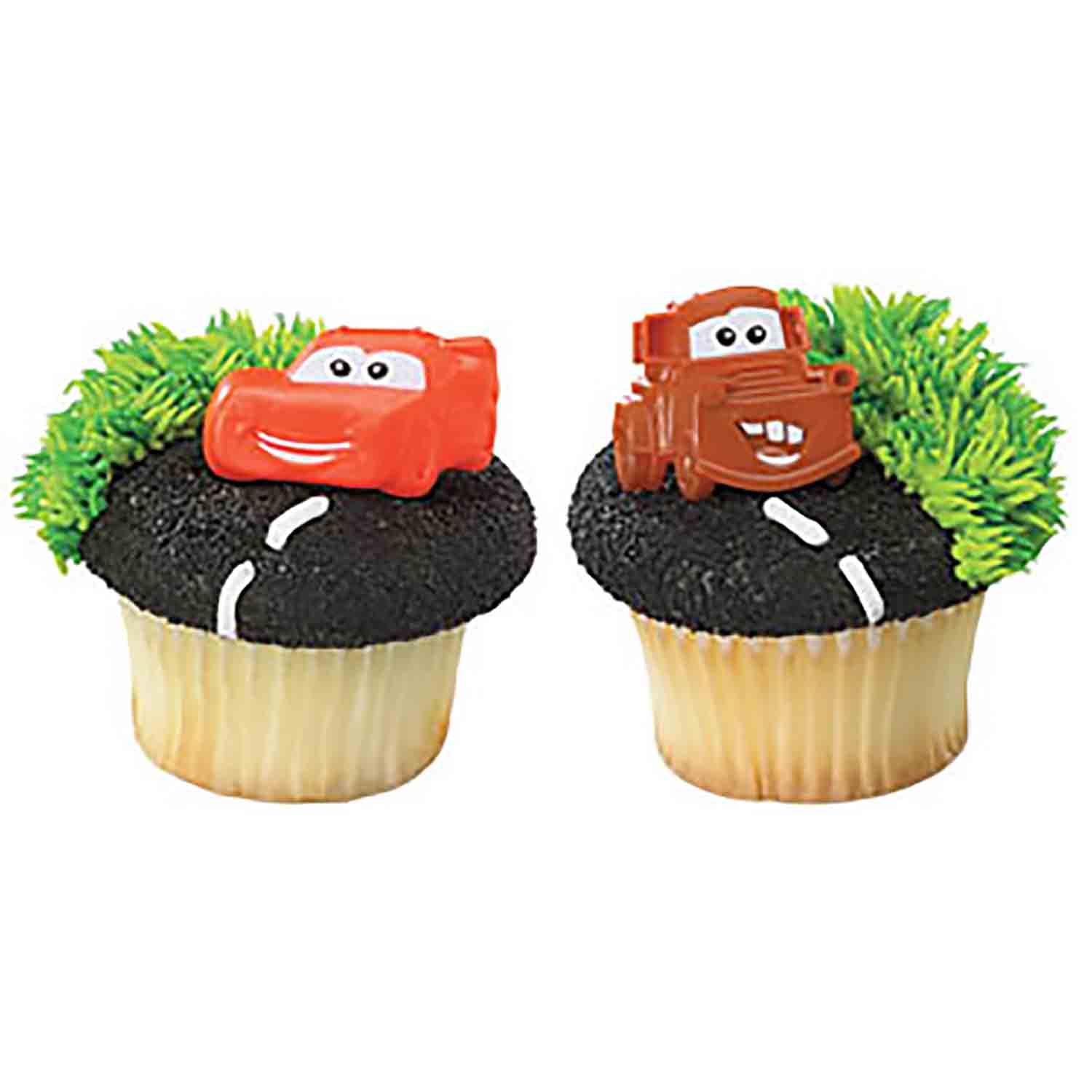 Mater and McQueen Cars Cupcake Toppers