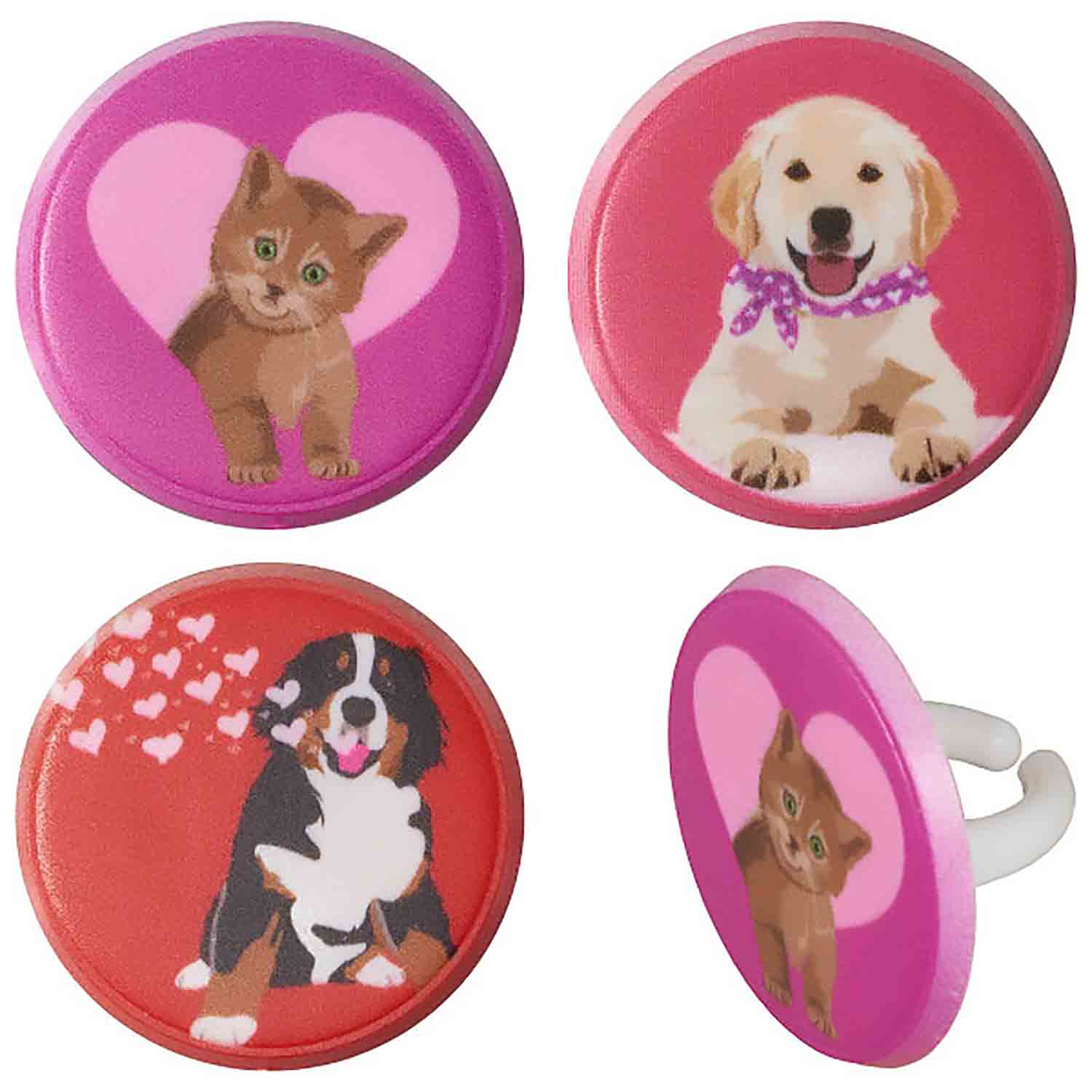 Animal Love Cupcake Toppers