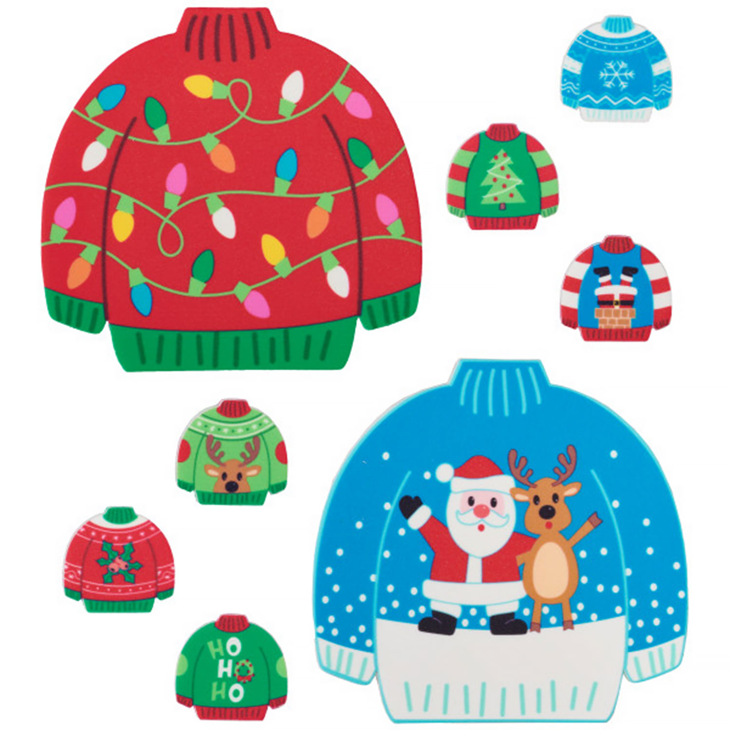 Ugly Christmas Sweater Edible Cake Toppers