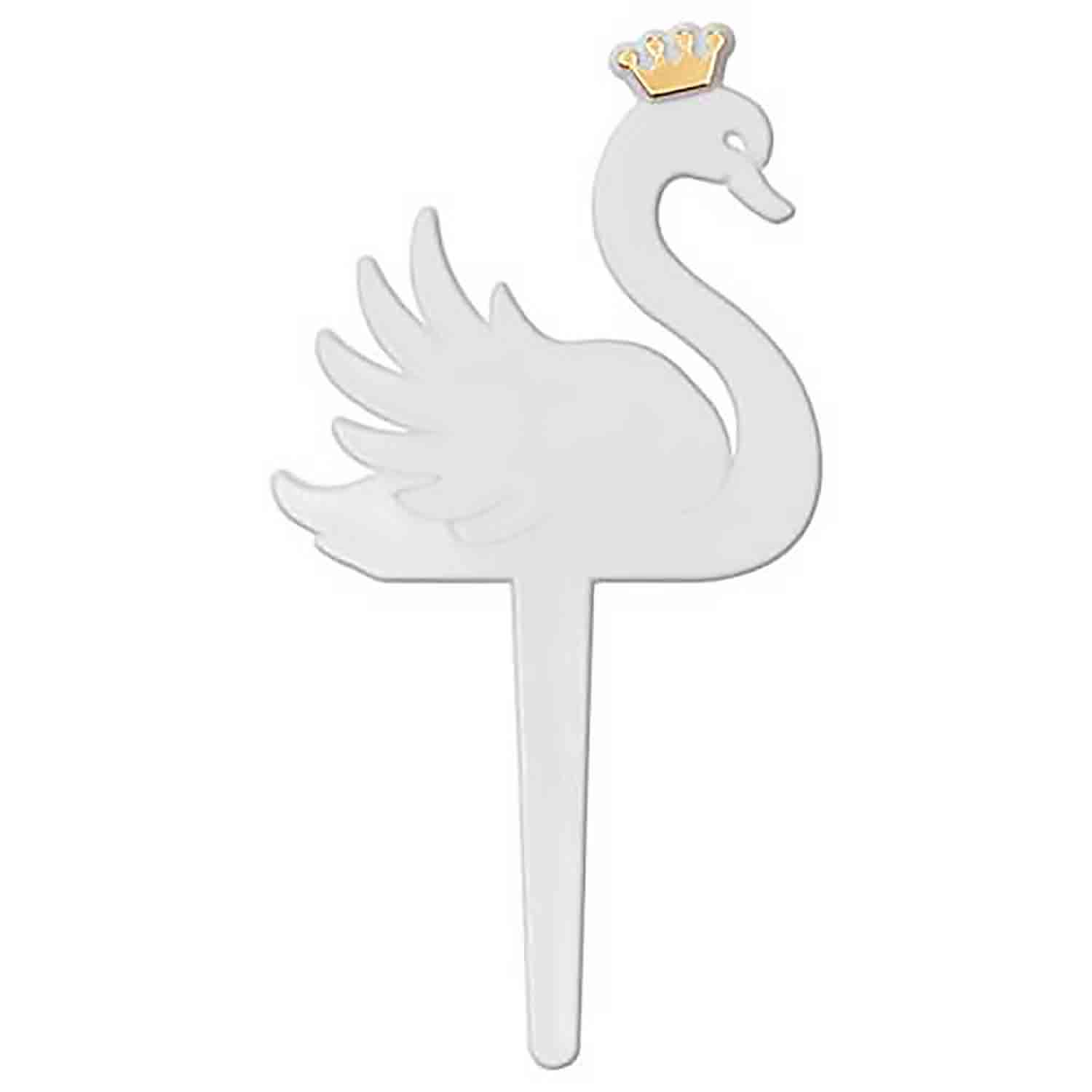 Mini Princess Swan Cake Picks