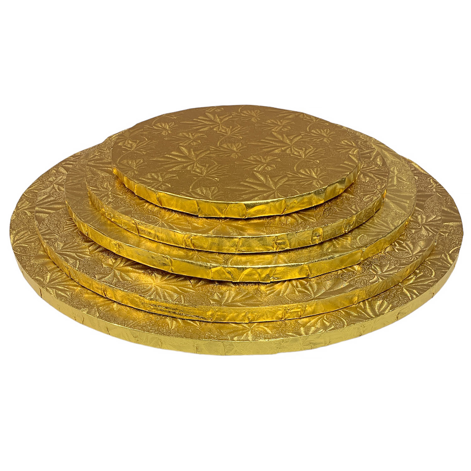 22" Round Gold Foil Cake Drum