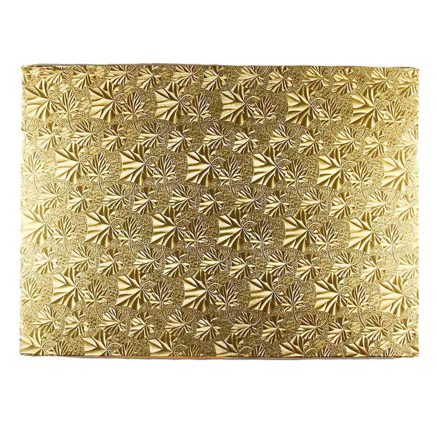 18" x 26" Rectangle Gold Foil Full Sheet Cake Drum