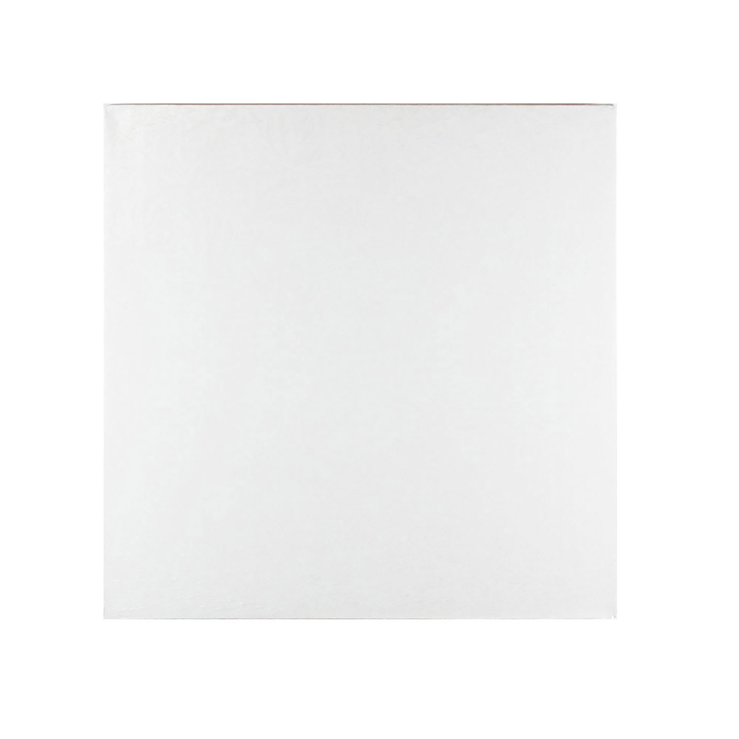 8" Square White Foil Cake Drum