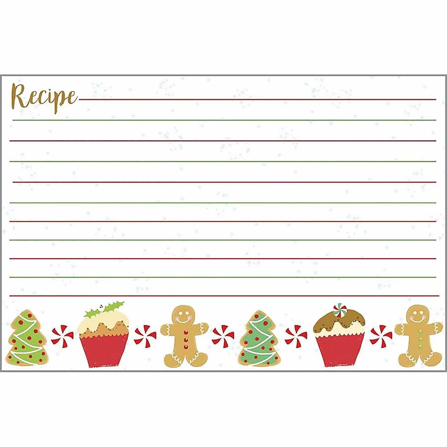 Christmas Treats Recipe Cards