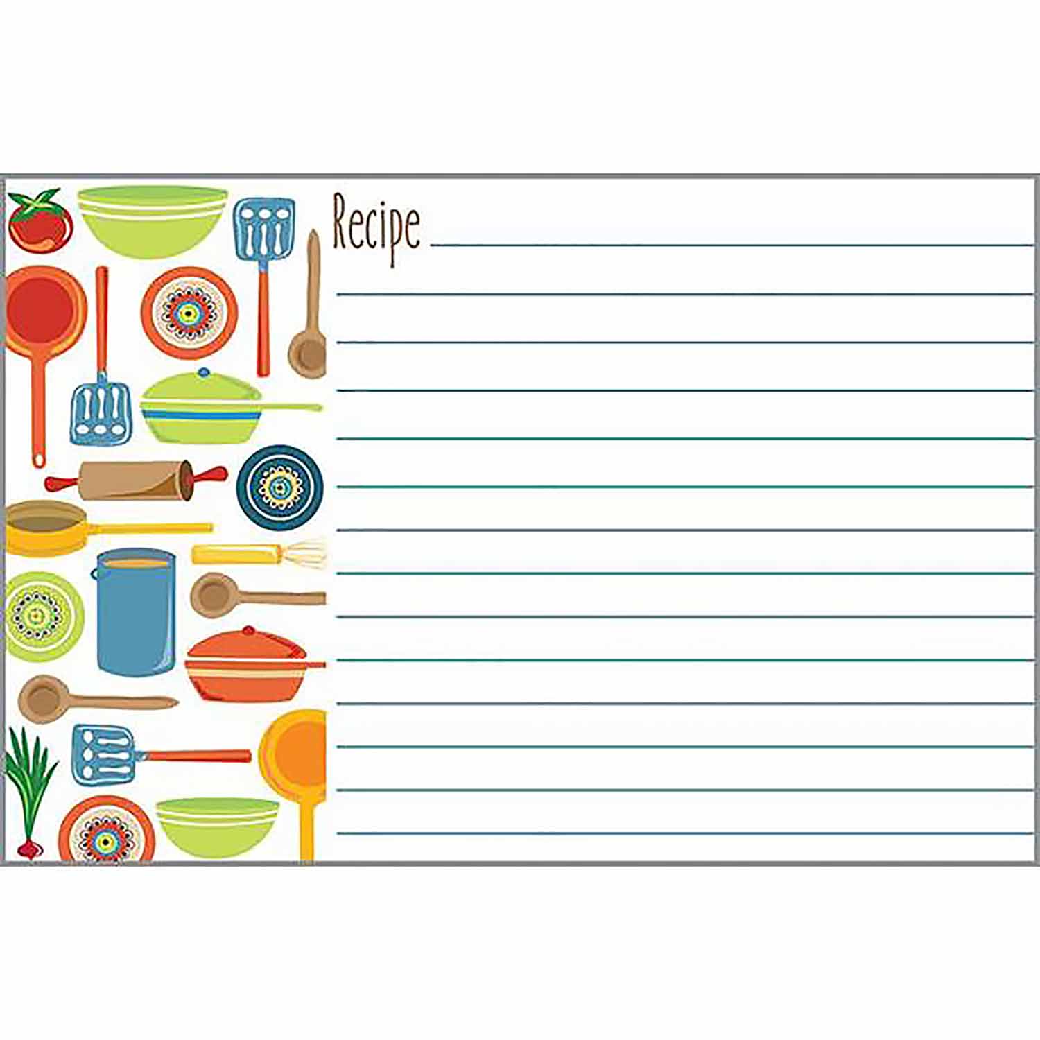 Pots & Pans Recipe Cards