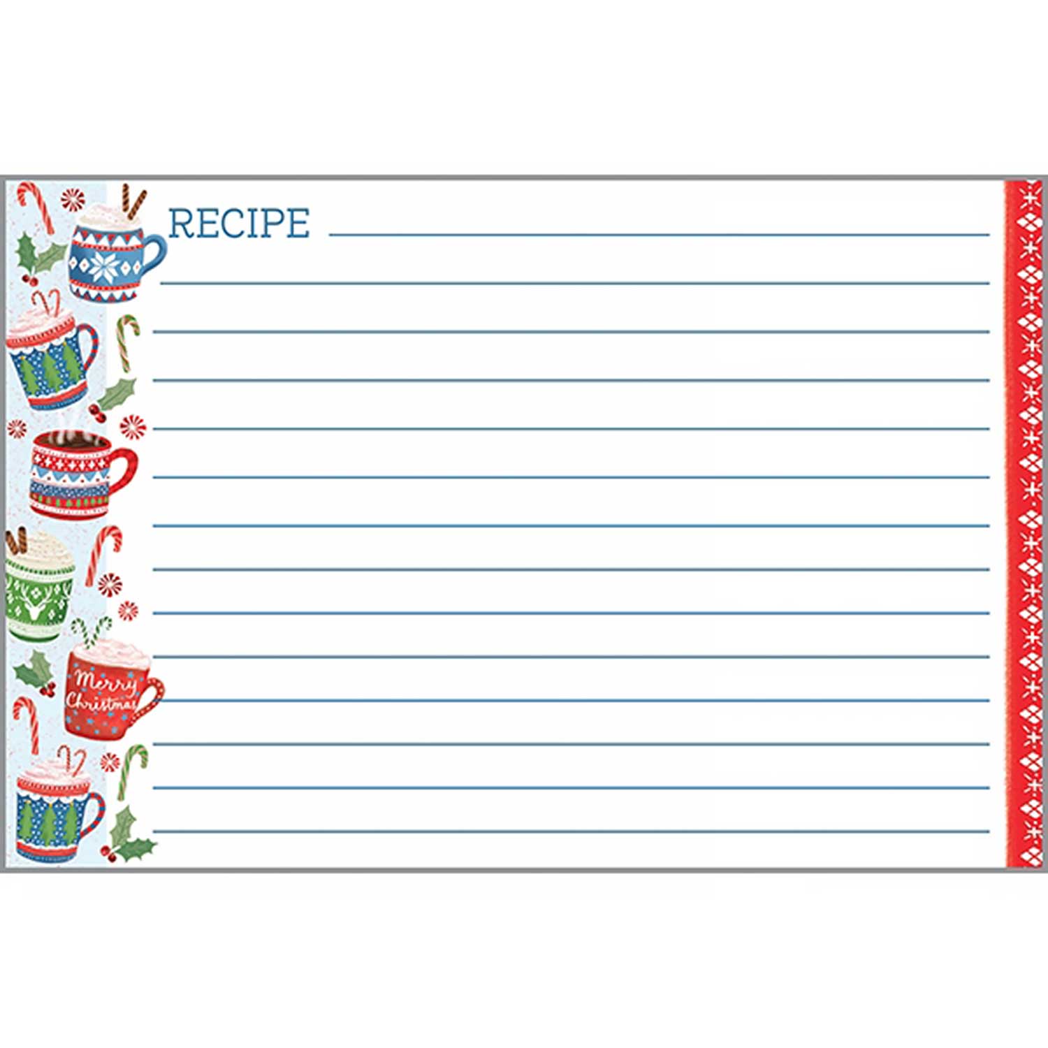 Festive Mugs Recipe Cards