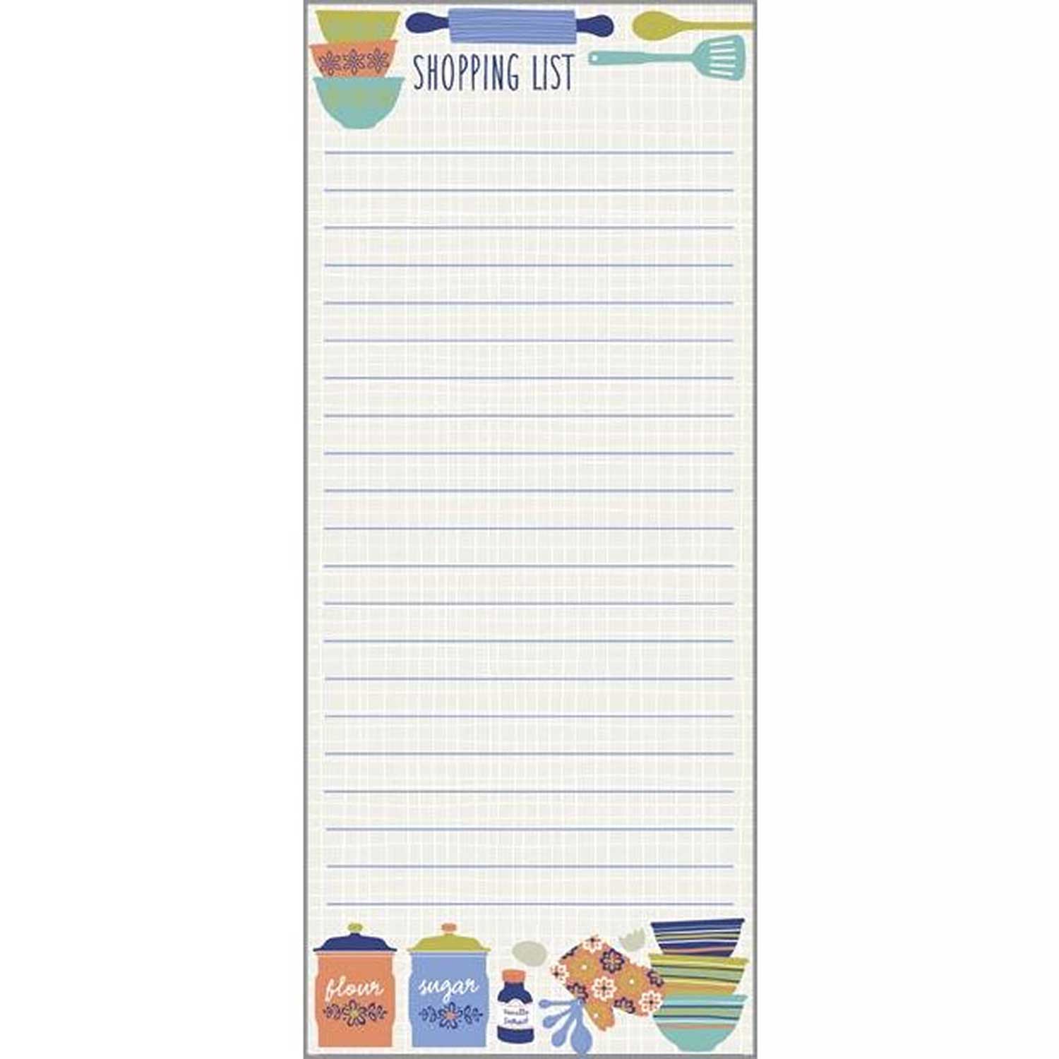 Kitchen Design Magnetic Shopping List Pad