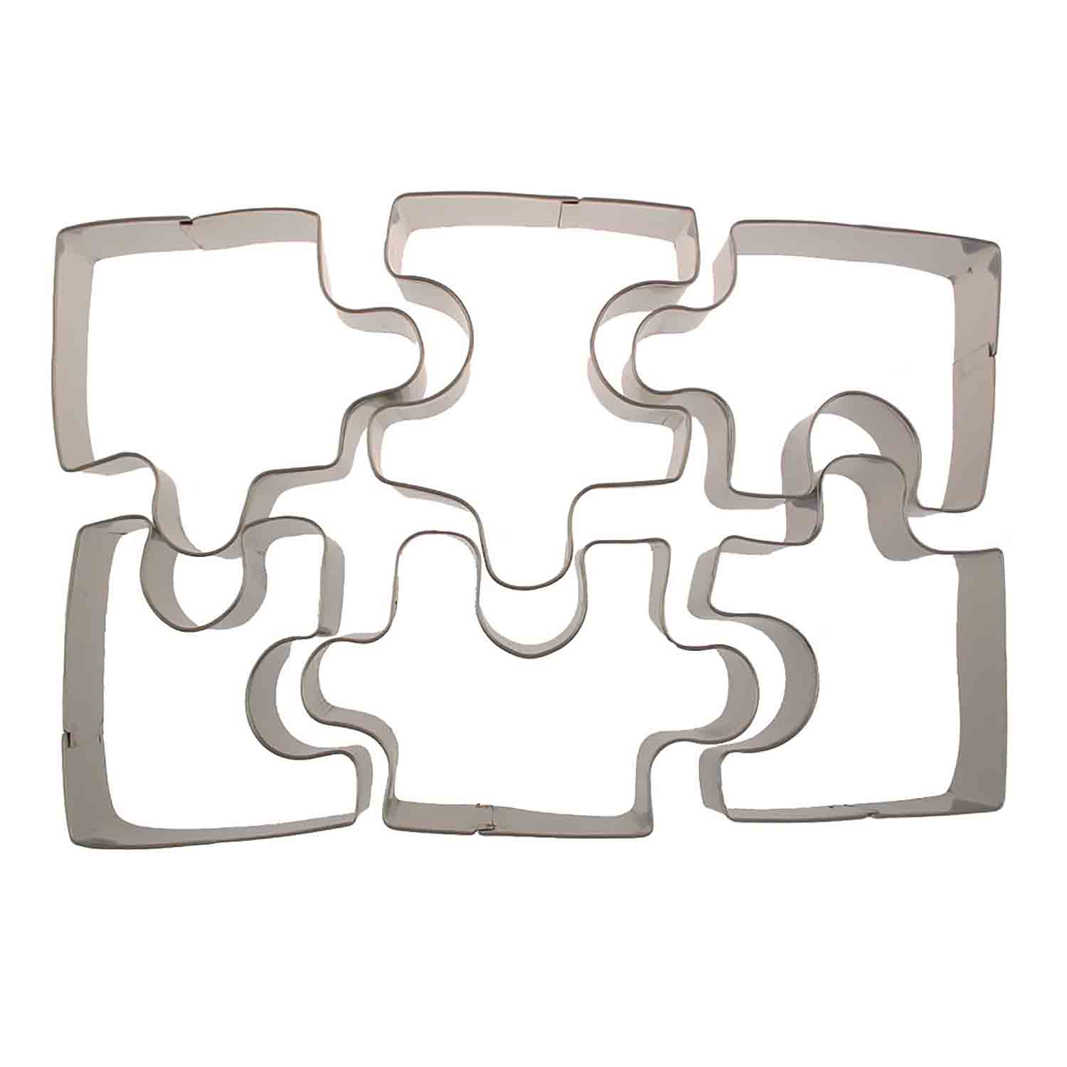 Fox Run Puzzle Pieces Cookie Cutter Set