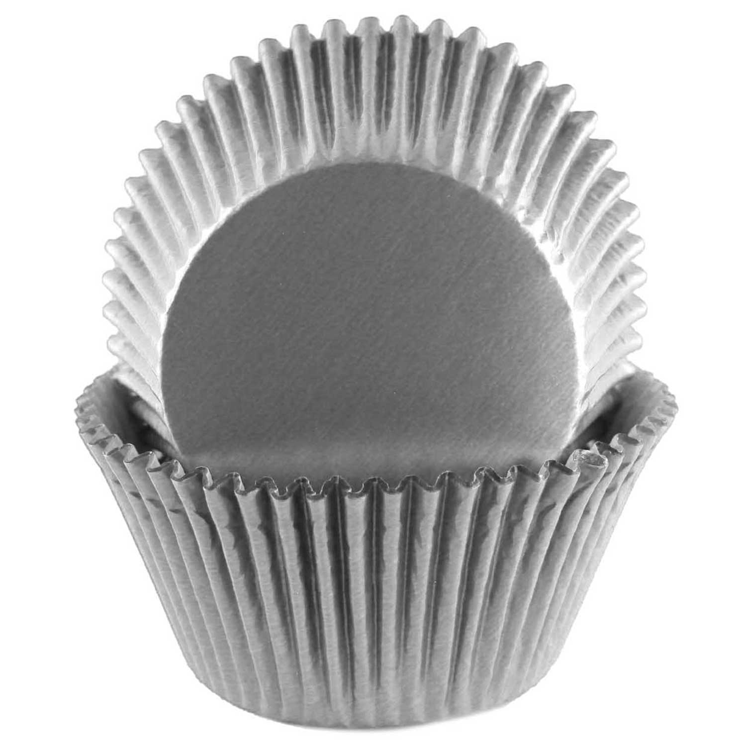 White Foil Jumbo Cupcake Liners