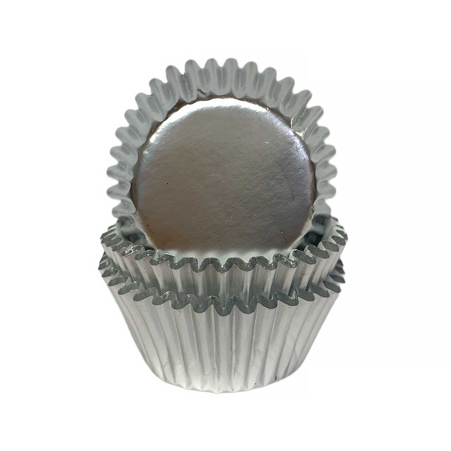 Light Silver Foil Mini Cupcake Liners