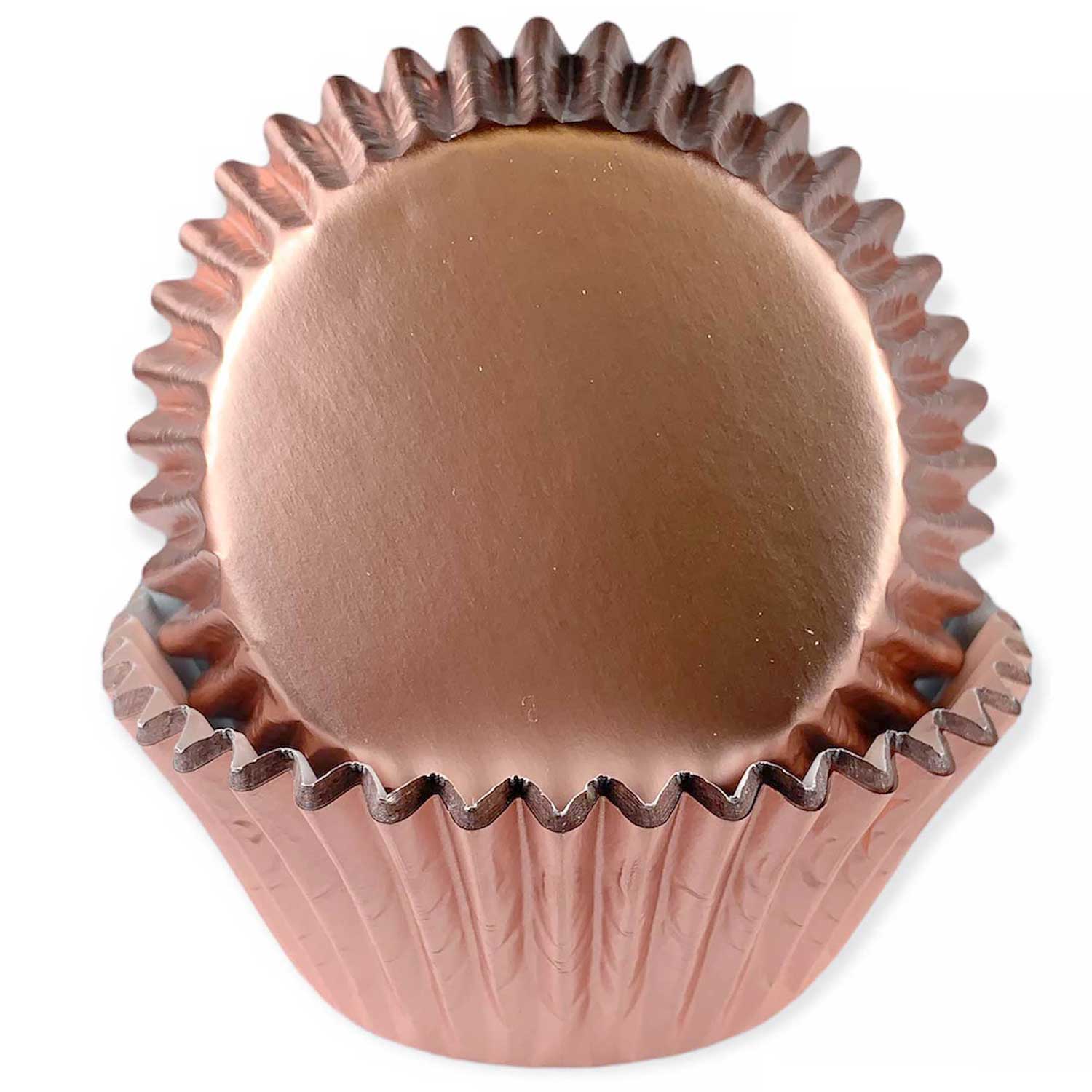 Rose Gold Foil Standard Cupcake Liners - Country Kitchen