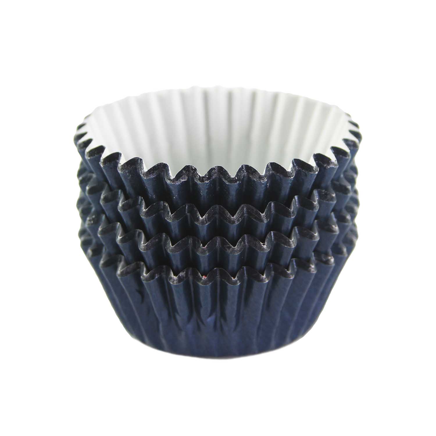 Navy Blue Foil Treat Cups