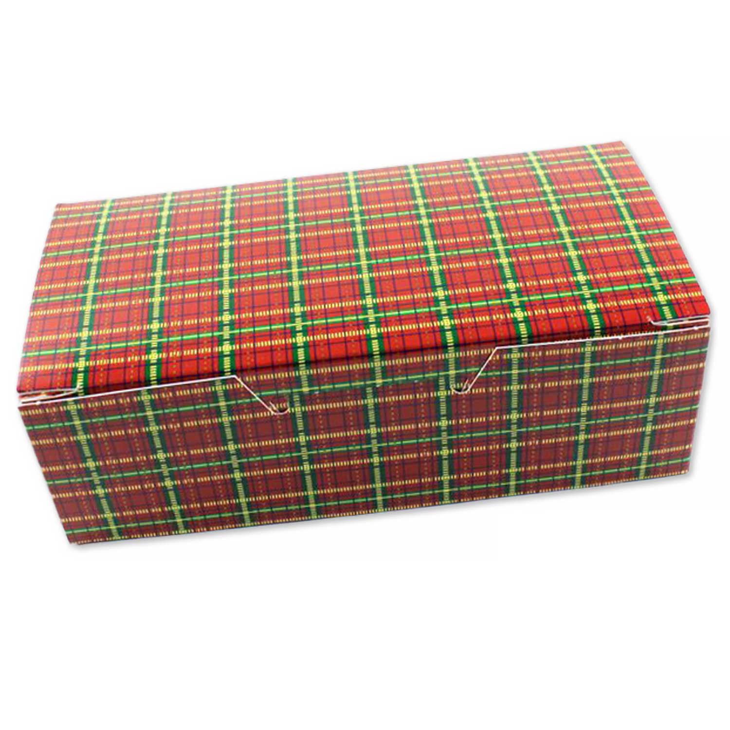 1 lb Plaid Candy Box