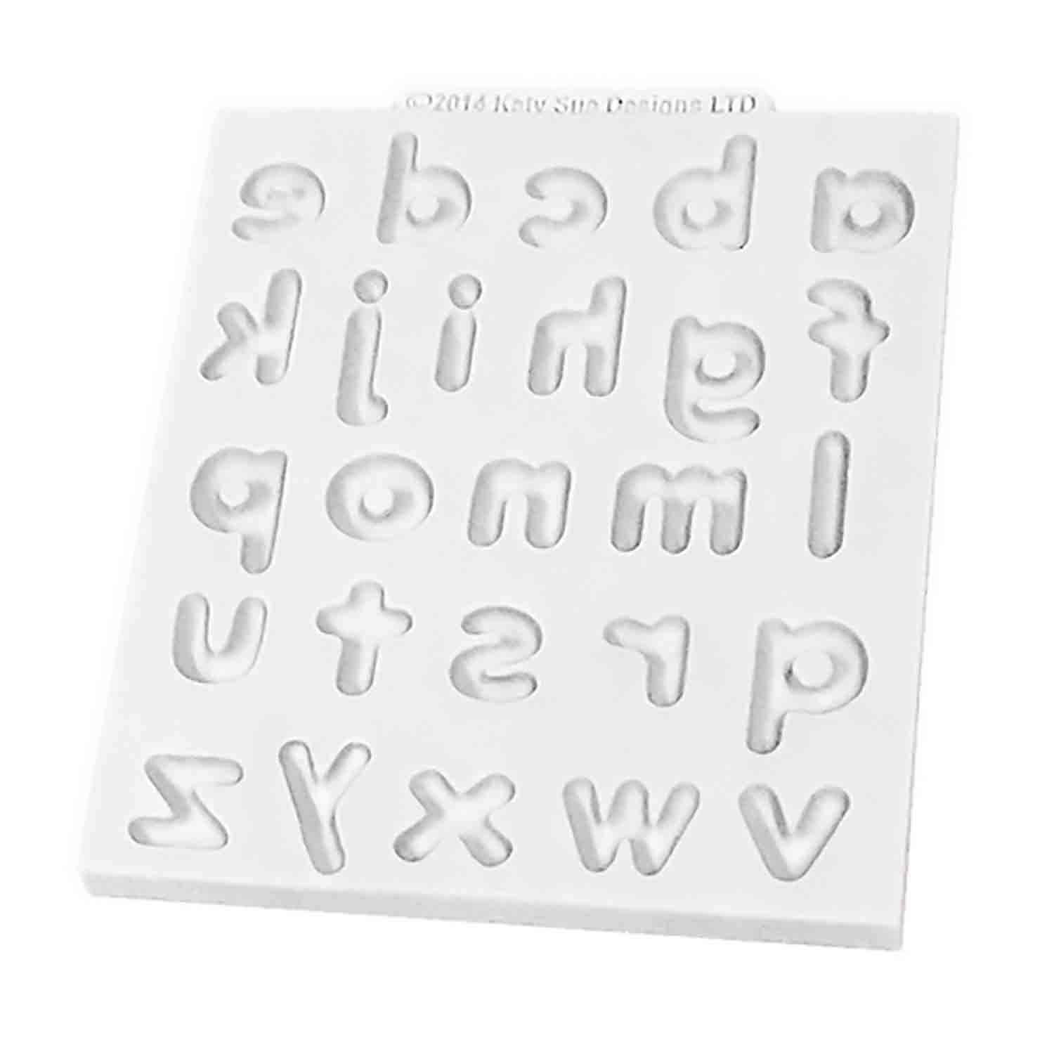 Domed Lowercase Alphabet Silicone Mold - KD-DM0001 | Country Kitchen ...