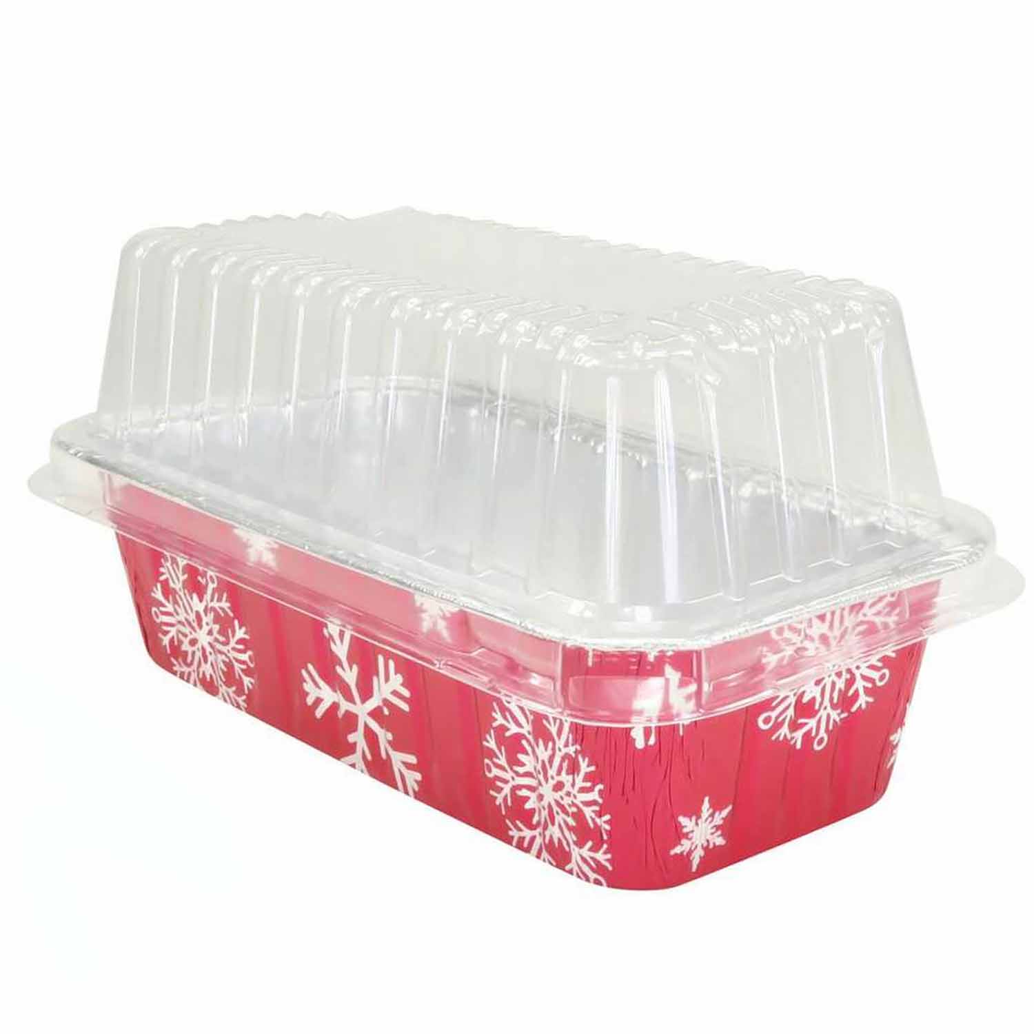 2 lb Snowflake Foil Loaf Pan with Dome Lid - Country Kitchen