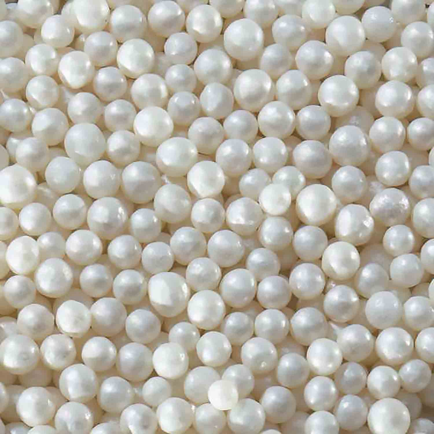 7 mm White Sugar Pearls Beads 2 oz 4 oz 6 oz Beads Gluten Free Cupcake –  Crown Bakery Supply