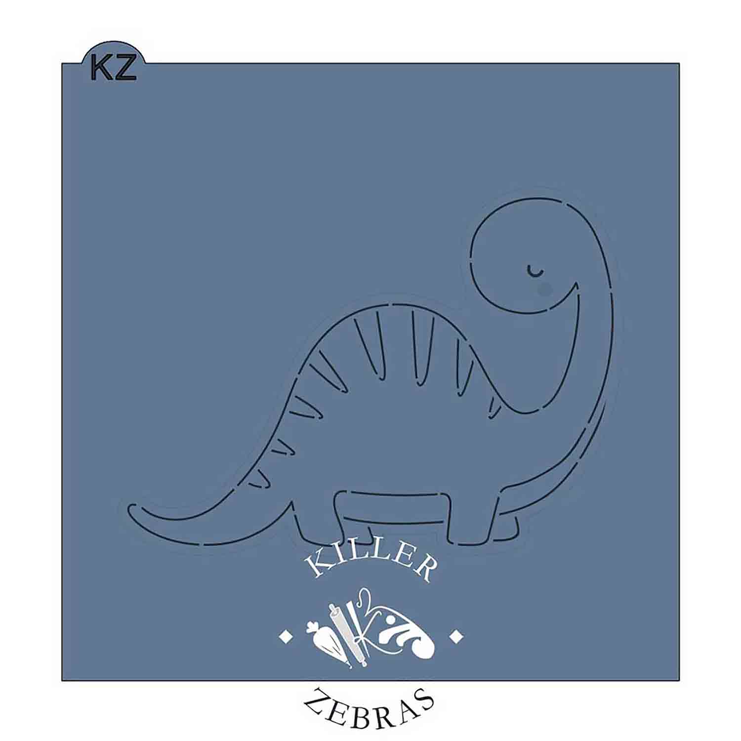 Baby Brontosaurus Stencil