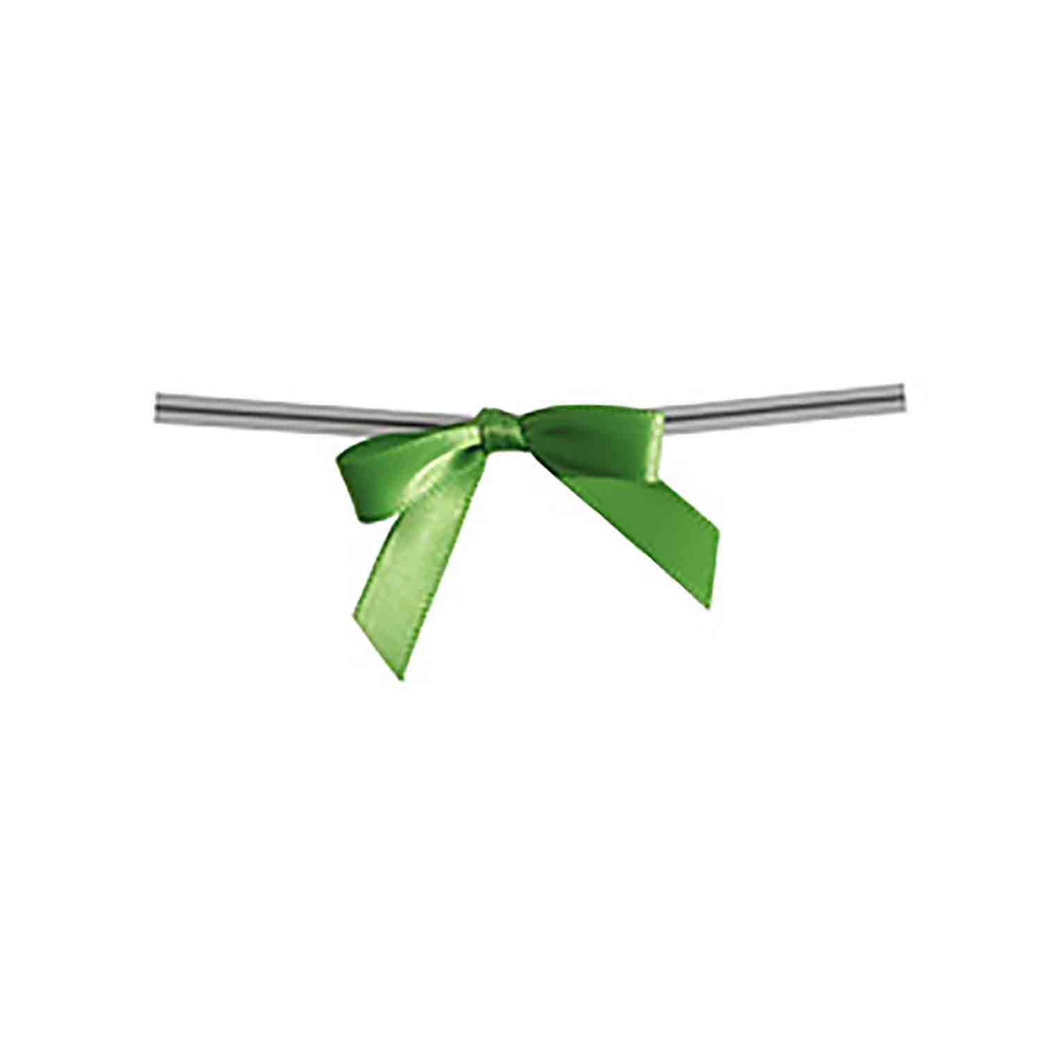 Kiwi Green Twist Tie Bows