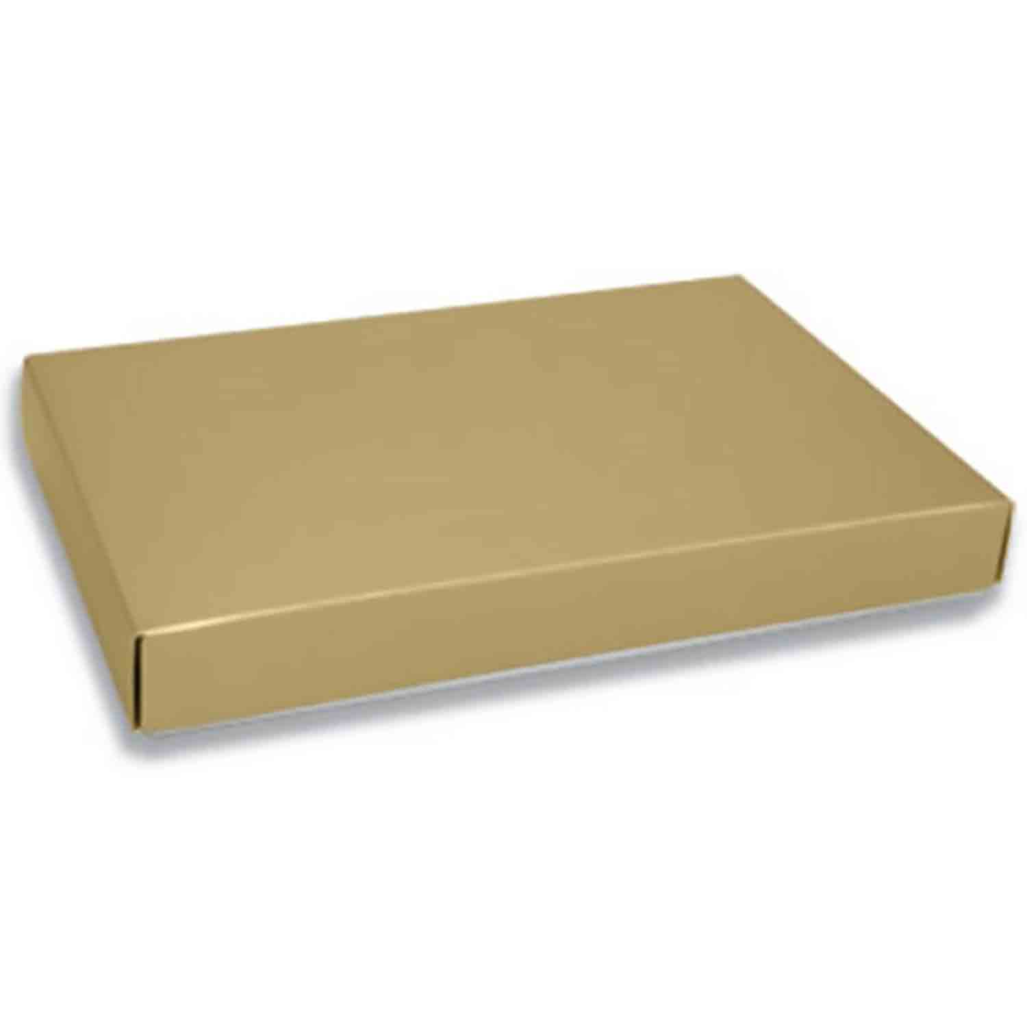 1/2 lb Gold Candy Box w/ White Bottom - 2pc