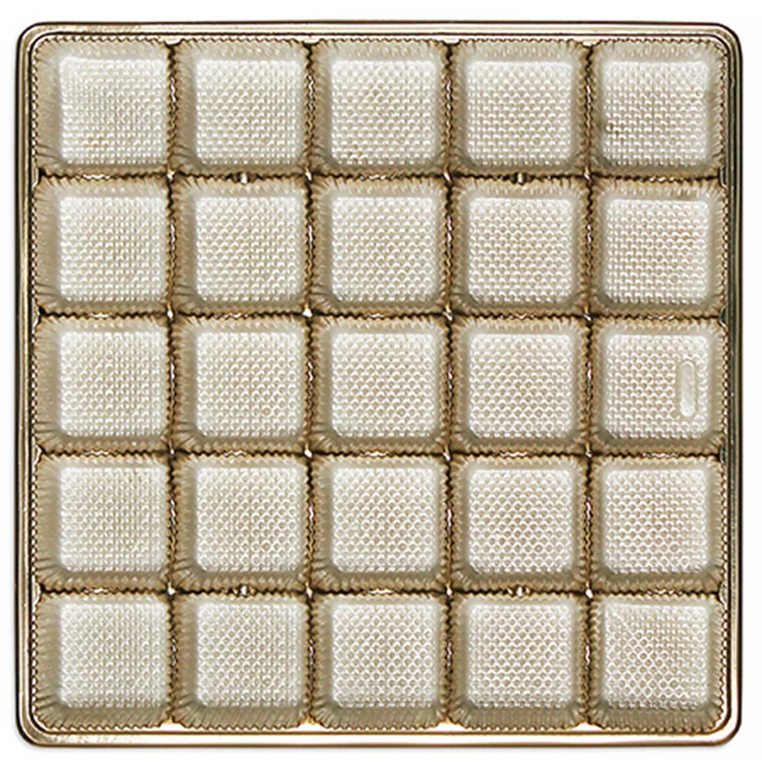 1 lb Square Gold Insert, #4 cup, 25 cavities