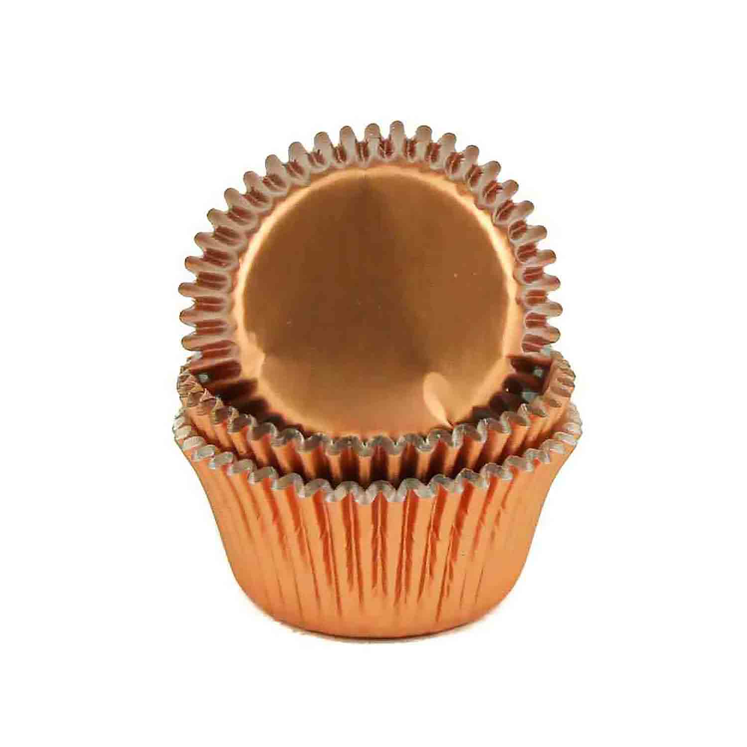 Copper Foil Mini Cupcake Liners /# 6 Candy Cup
