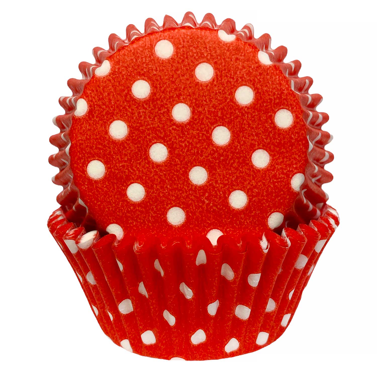 Red w/White Dot Cupcake Liners