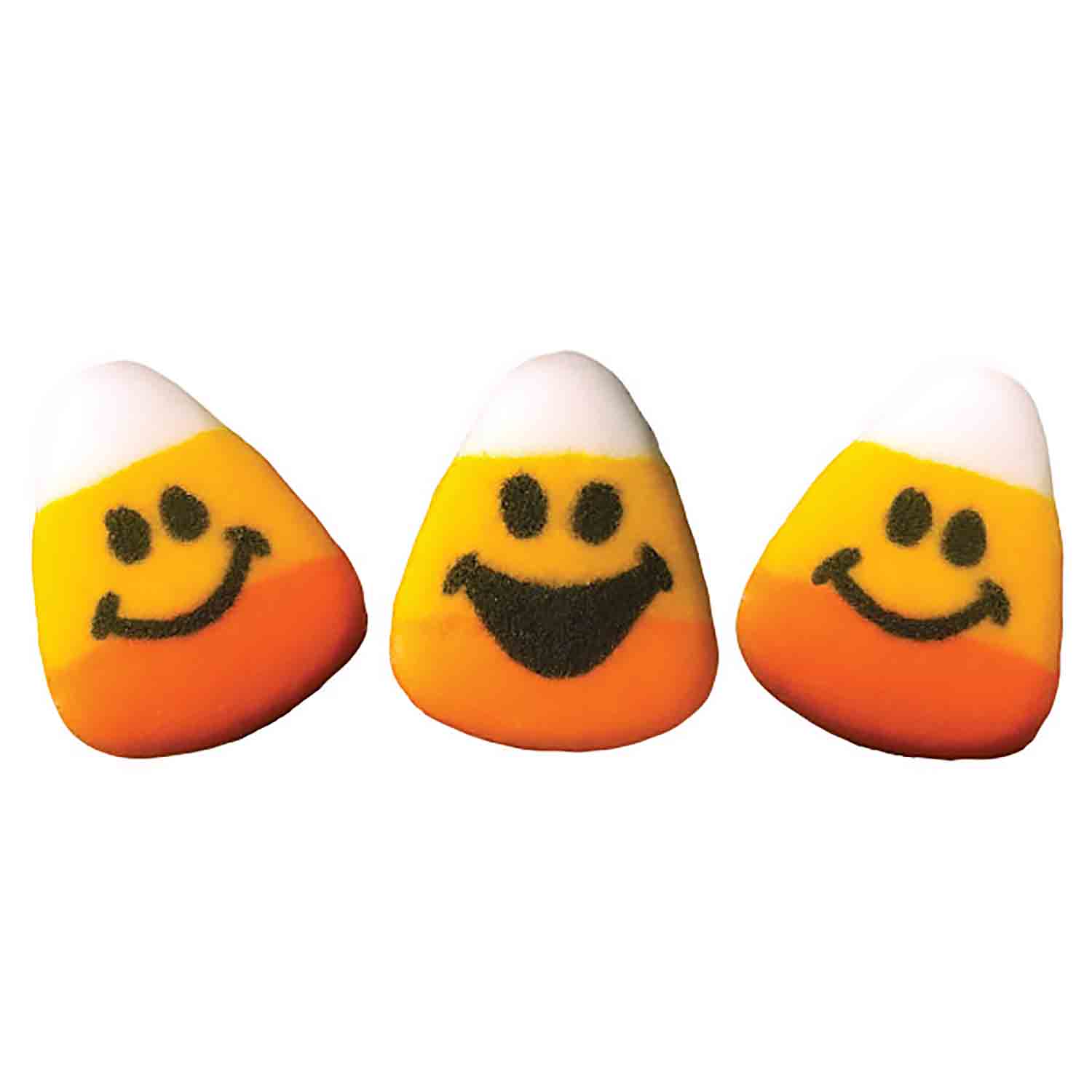Candy Corn Faces Sugar Decorations