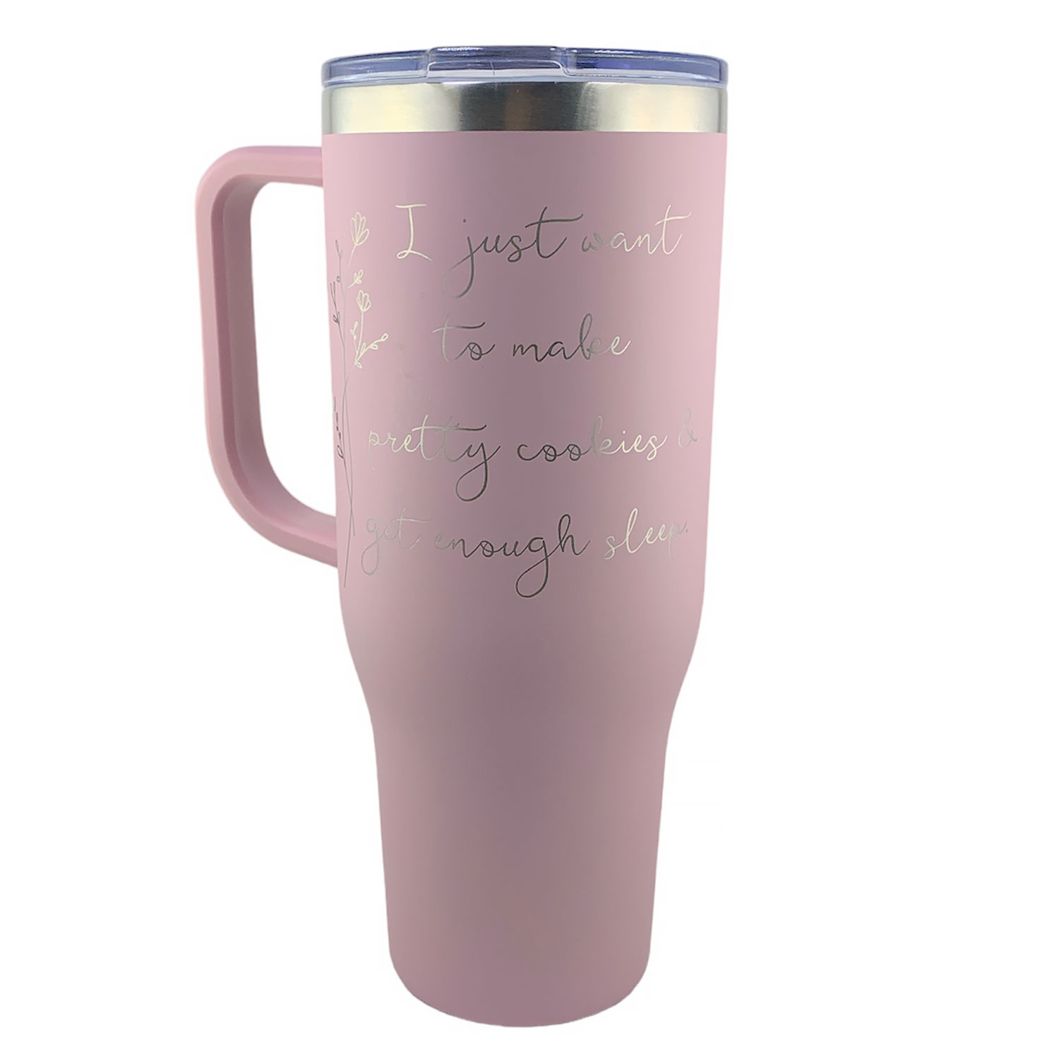 Mauve Pretty Cookies Tumbler