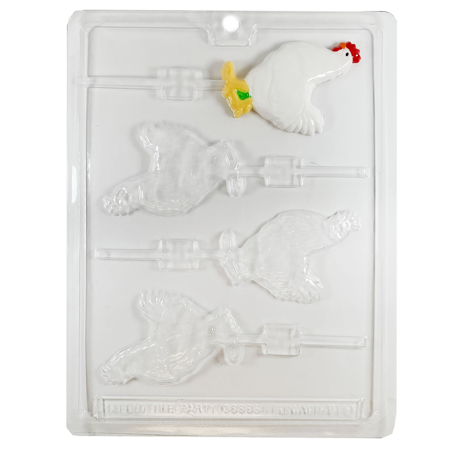 Rooster Sucker Chocolate Mold