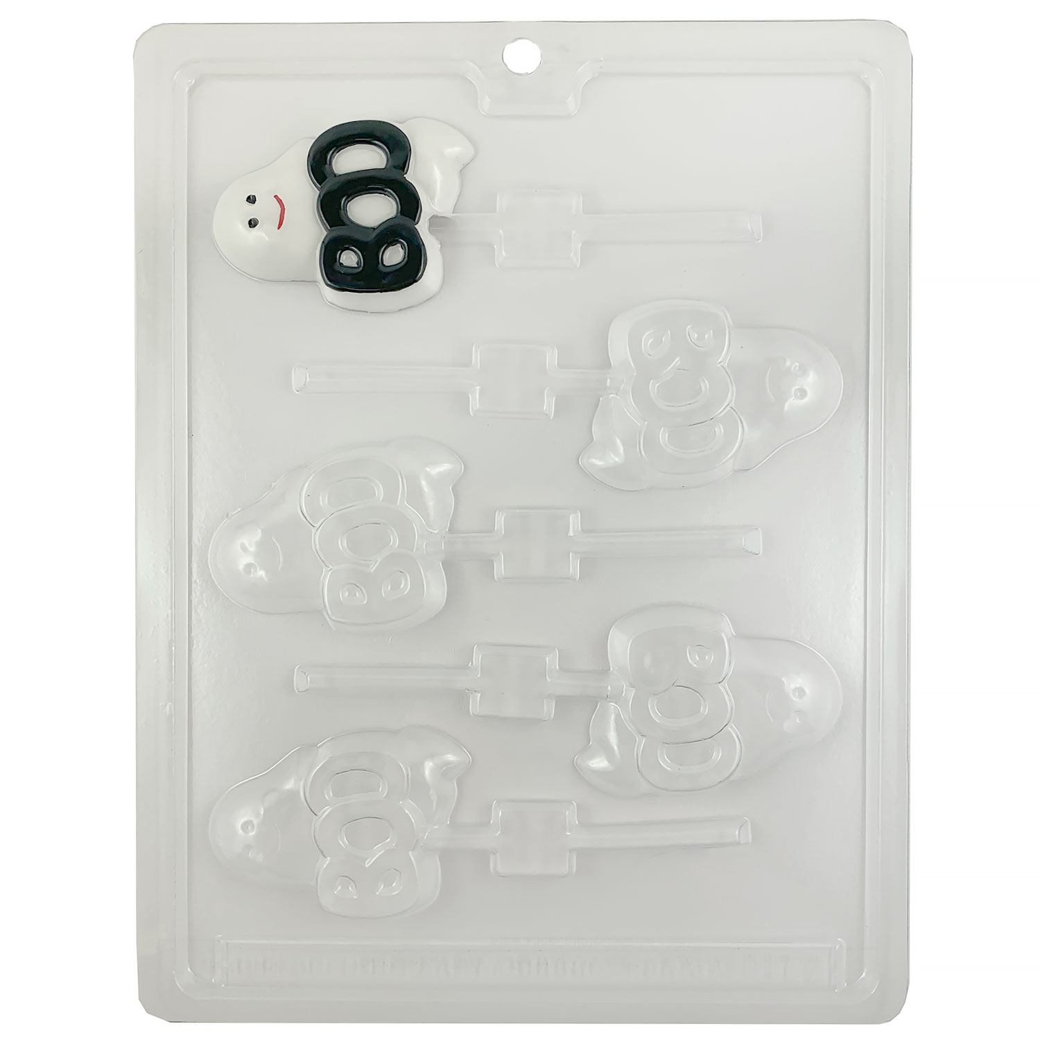 Grandmama's Goodies A072 Honey Bear Lollipop Chocolate Candy Soap Mold With Exclusive Molding Instructions