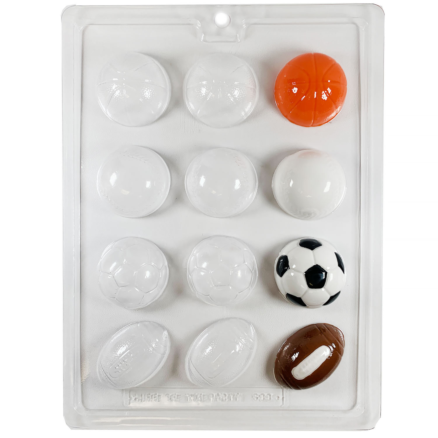 Sports Ball Assortment Chocolate Mold