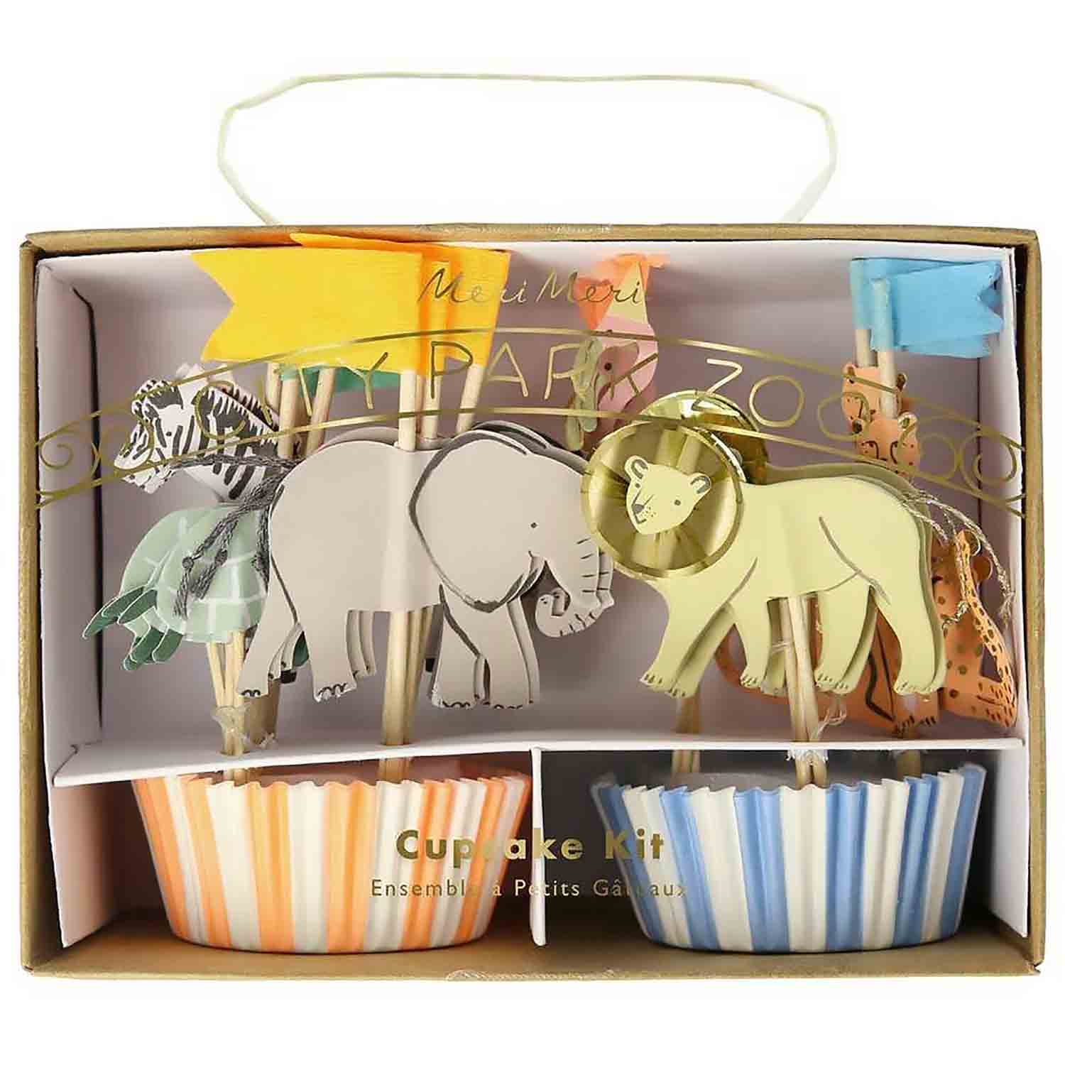 Safari Animals Cupcake Kit