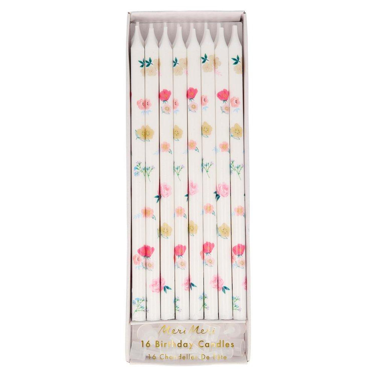 Floral Tall Party Candles