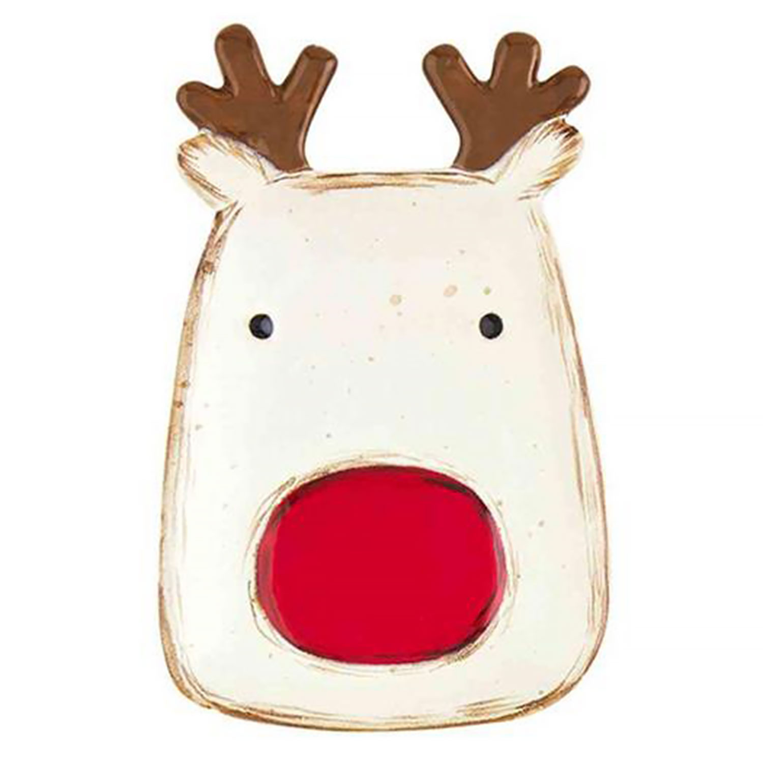 Reindeer Christmas Tidbit Plate