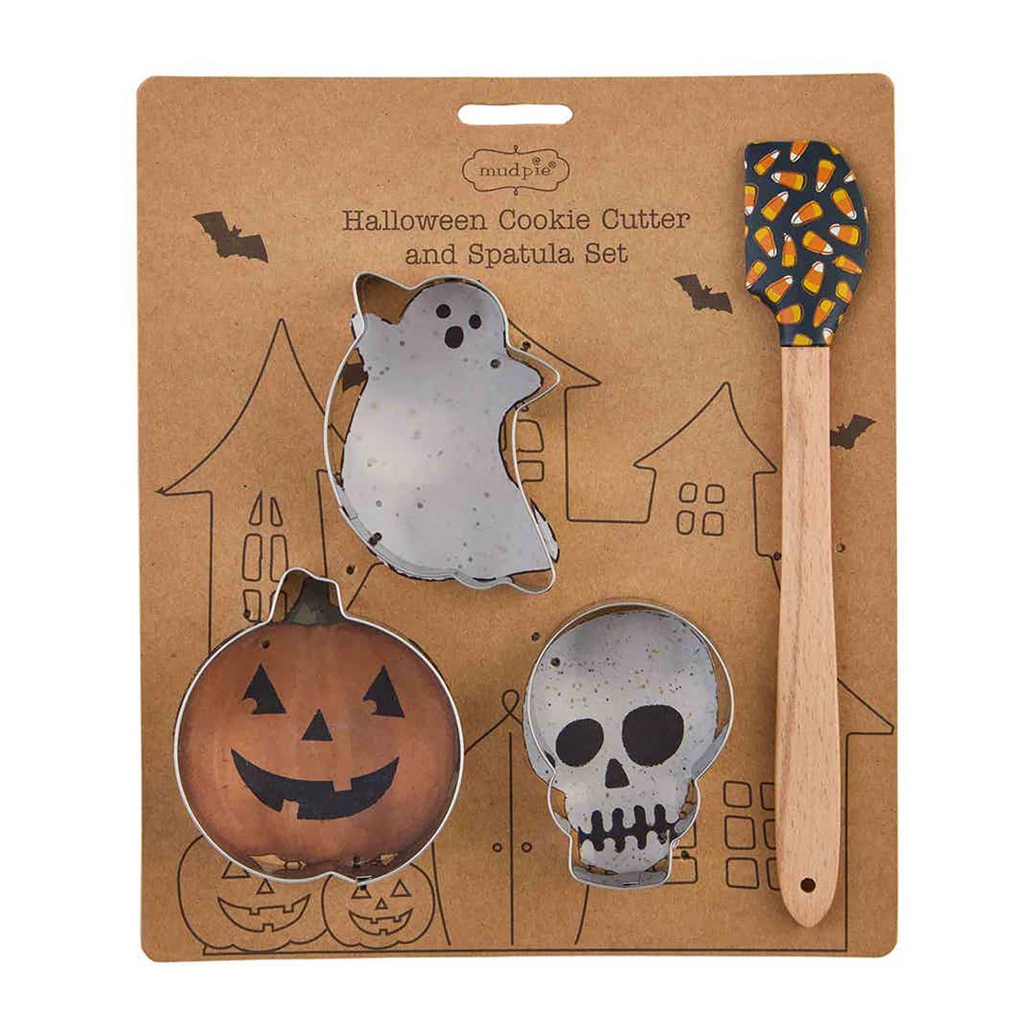 Halloween Cookie Cutter and Candy Corn Spatula Set
