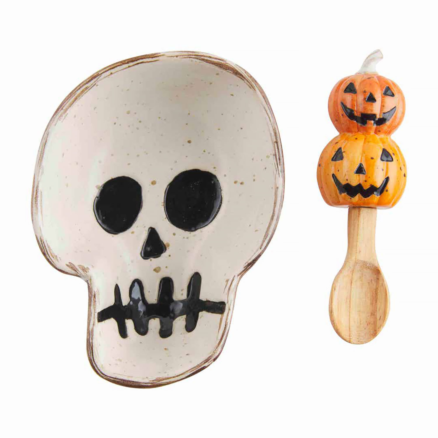 Skeleton Halloween Candy Bowl Set