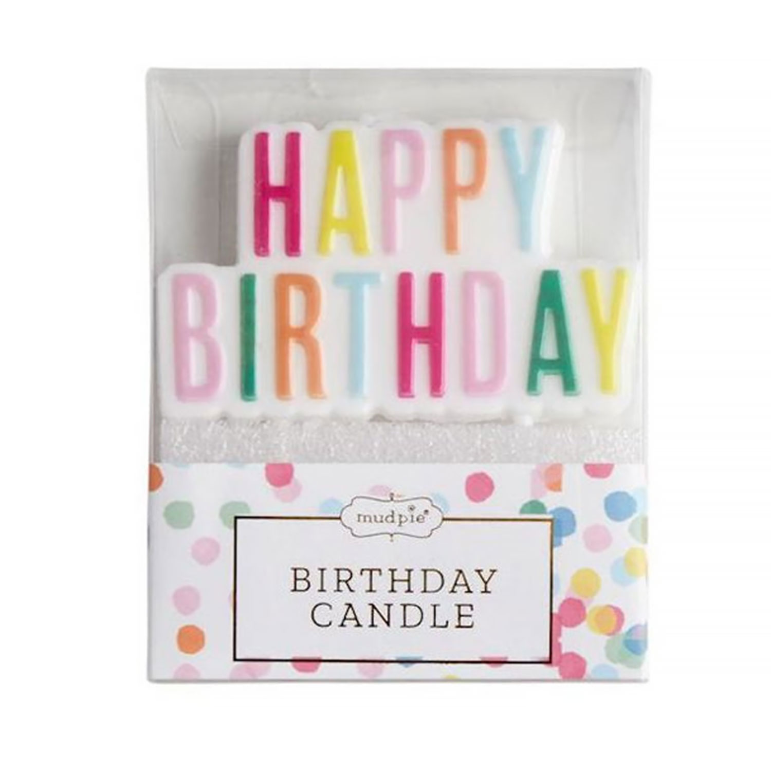 Colorful Happy Birthday Candle