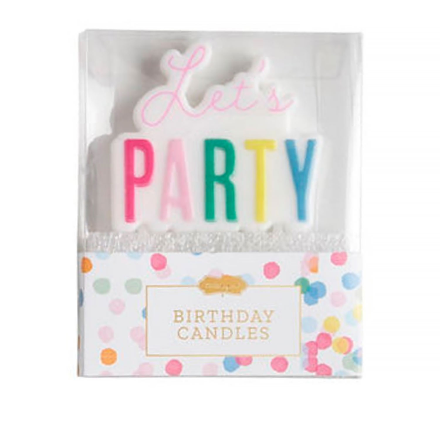 Let's Party Birthday Candle