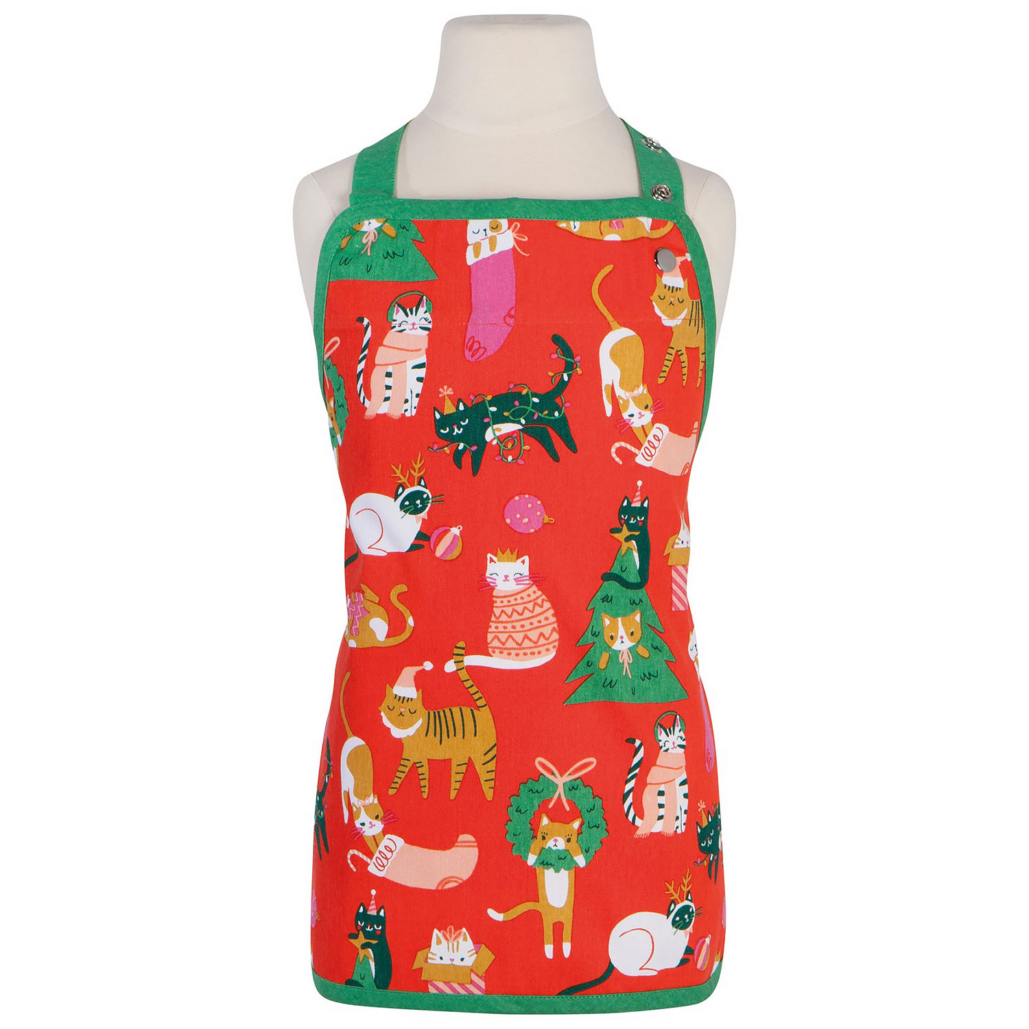 Let It Meow Christmas Cat Apron - Child